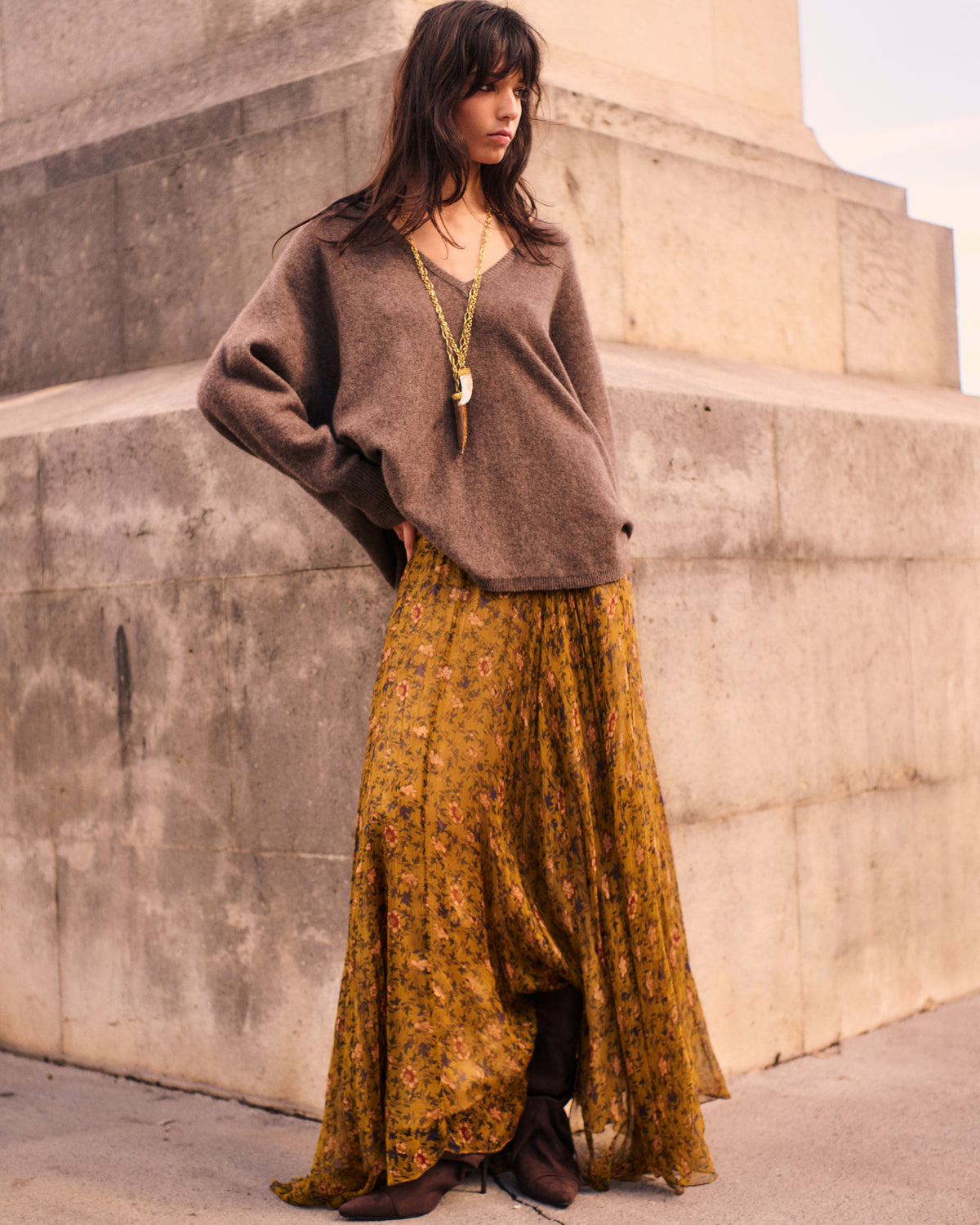 Pull Fluer - Taupe