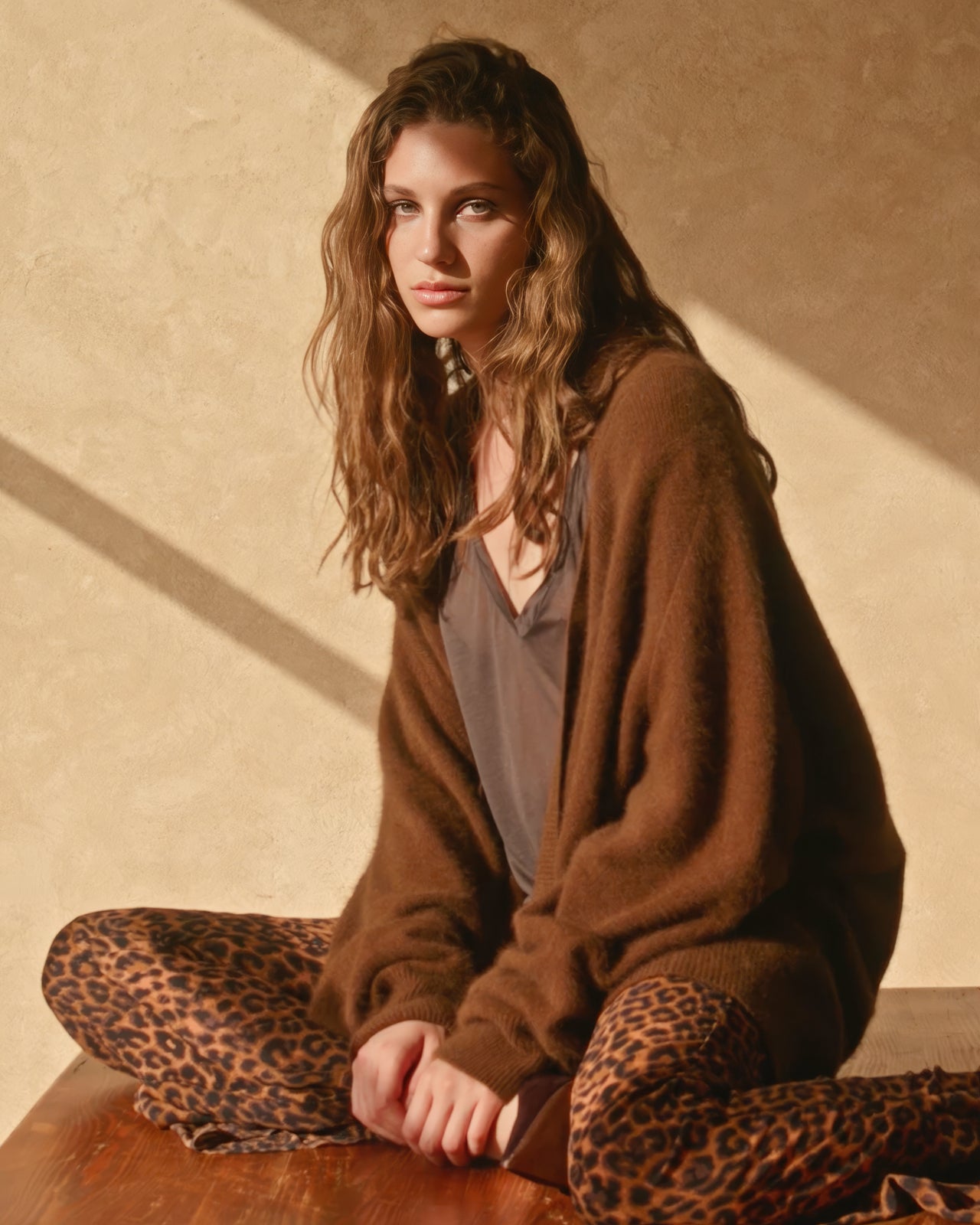 Flutter Cardigan - Brown - Image 1