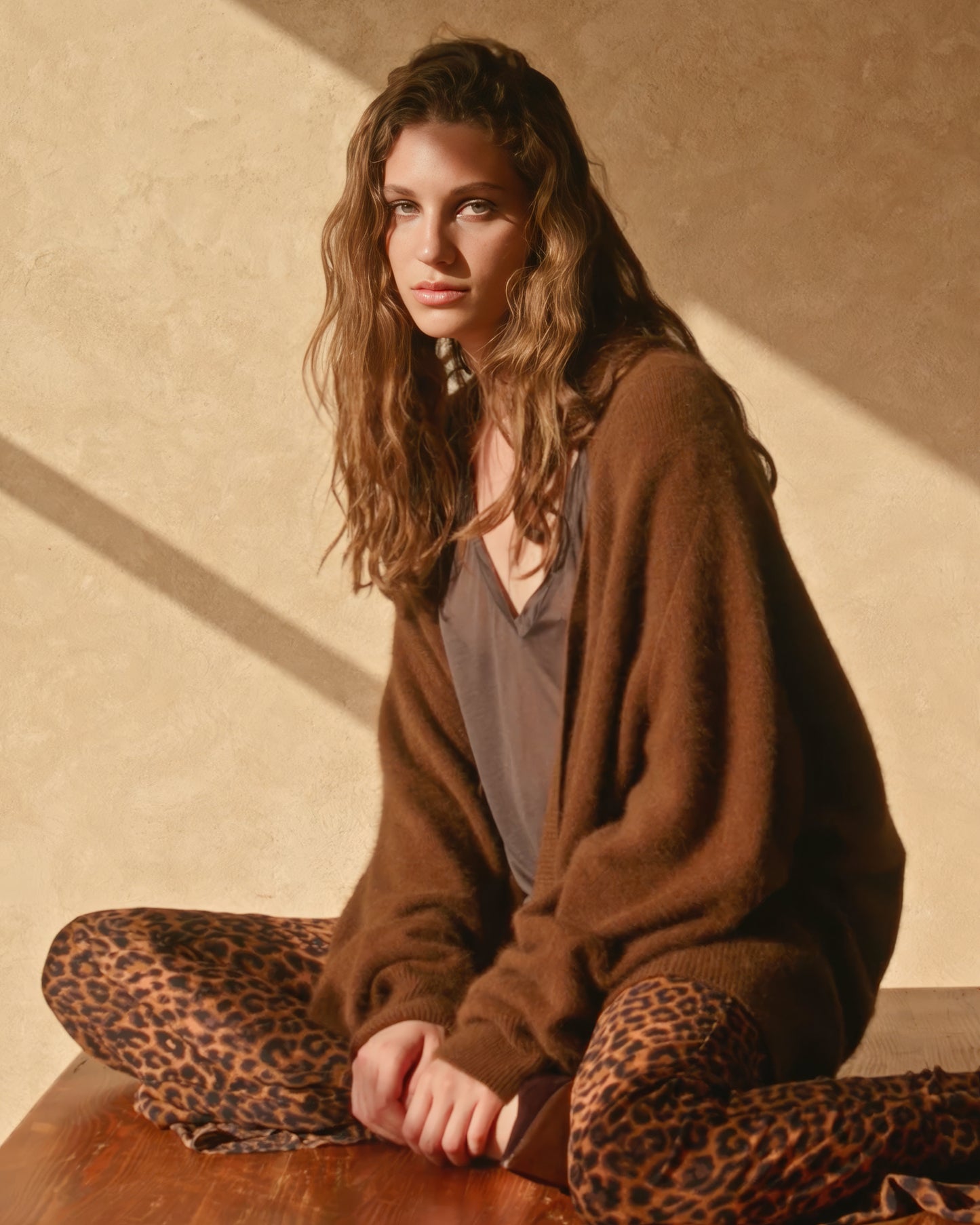 Flutter Cardigan - Brown