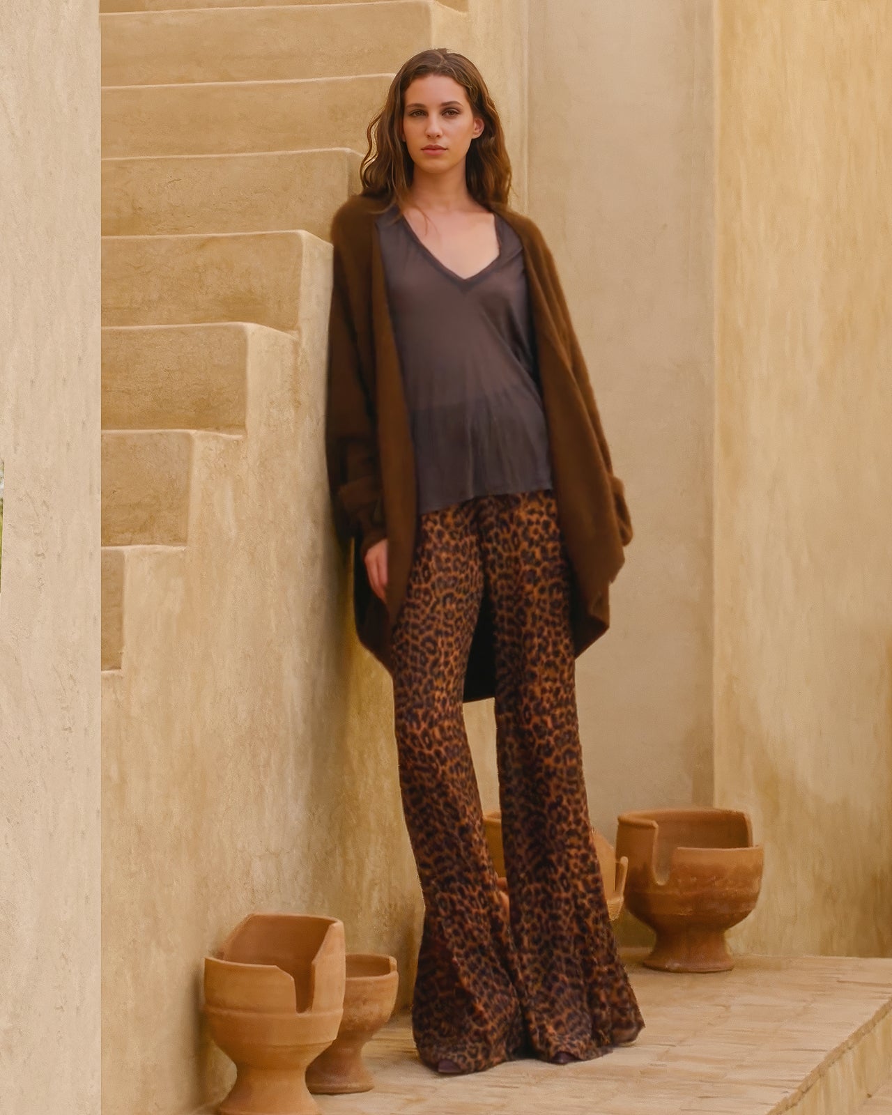 Flutter Cardigan - Brown - Image 5