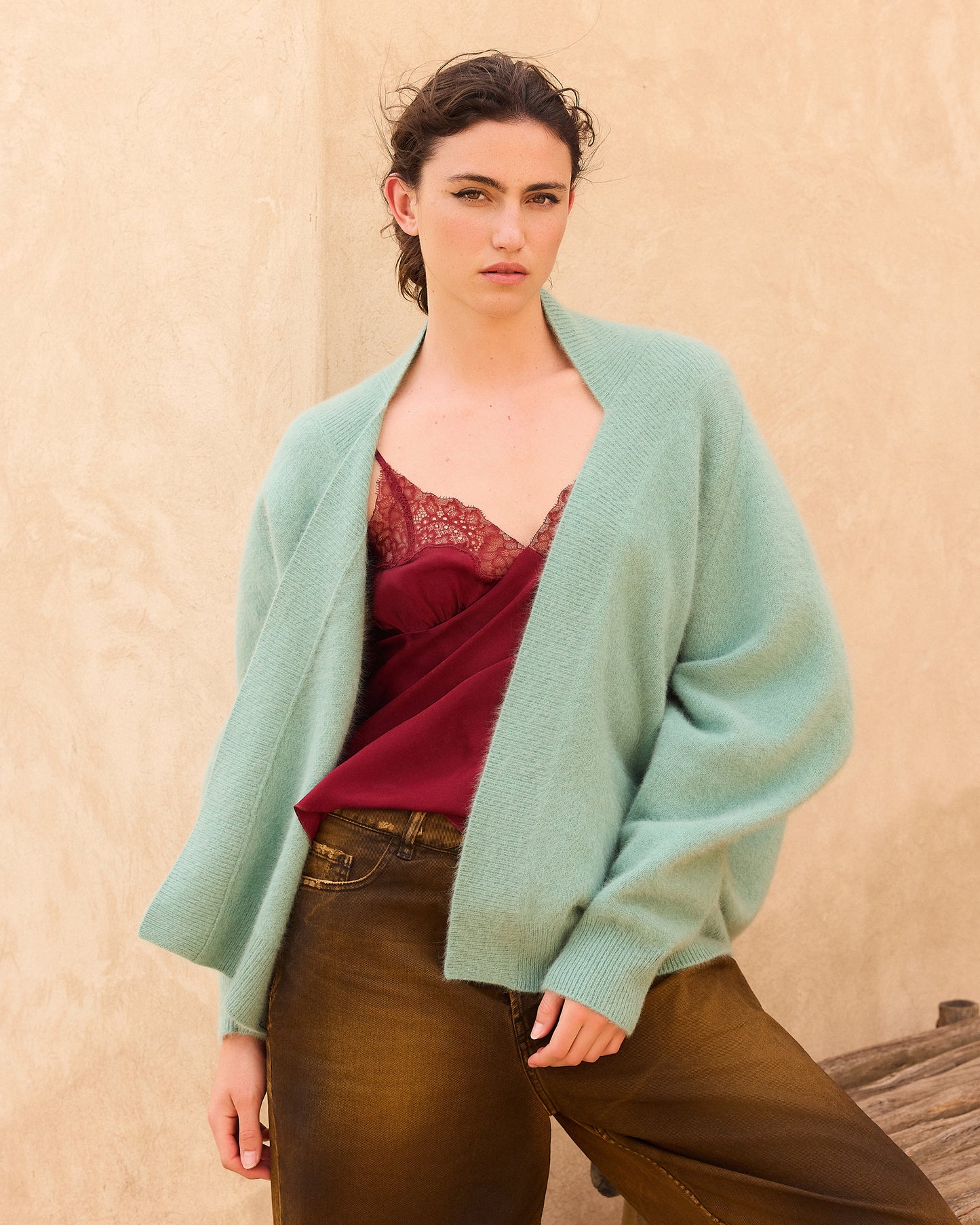 Flutter Cardigan - Mint