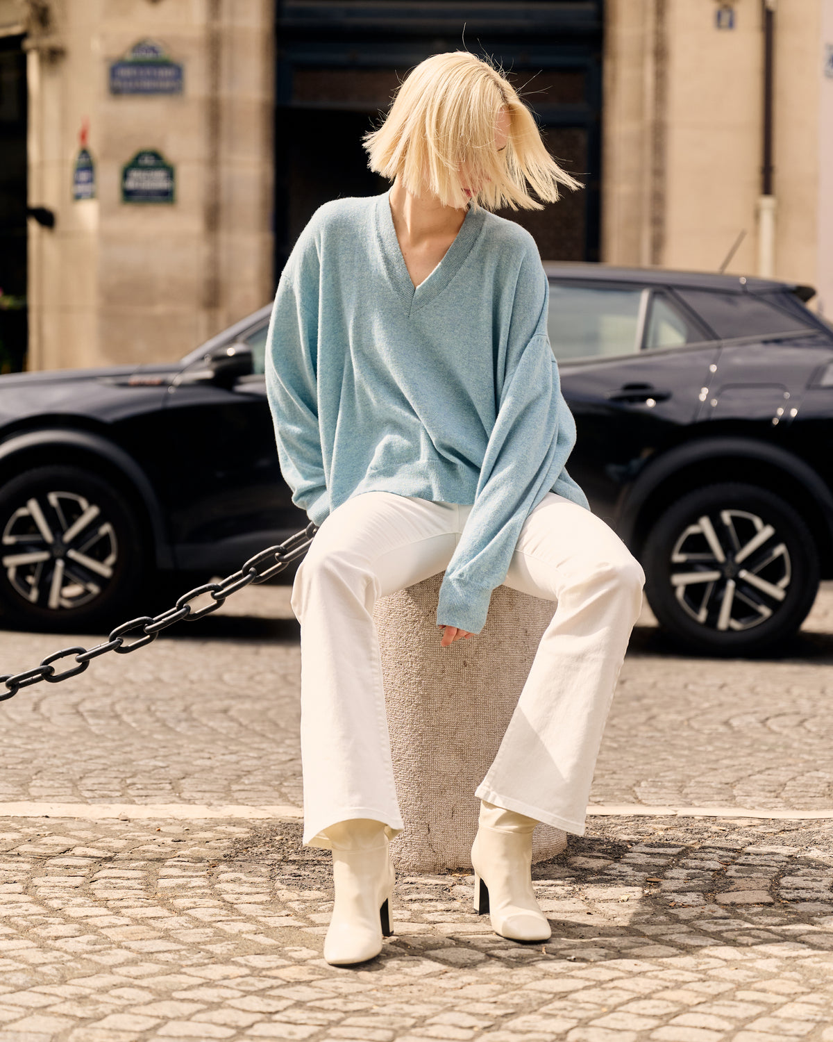 Pull Healey - Bleu