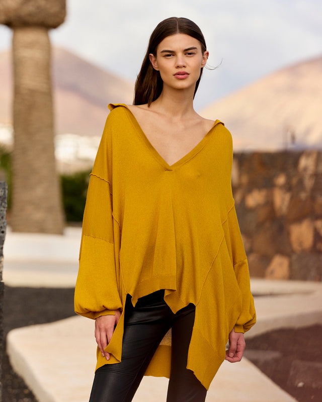 Heather Sweater - Ochre - Image 1