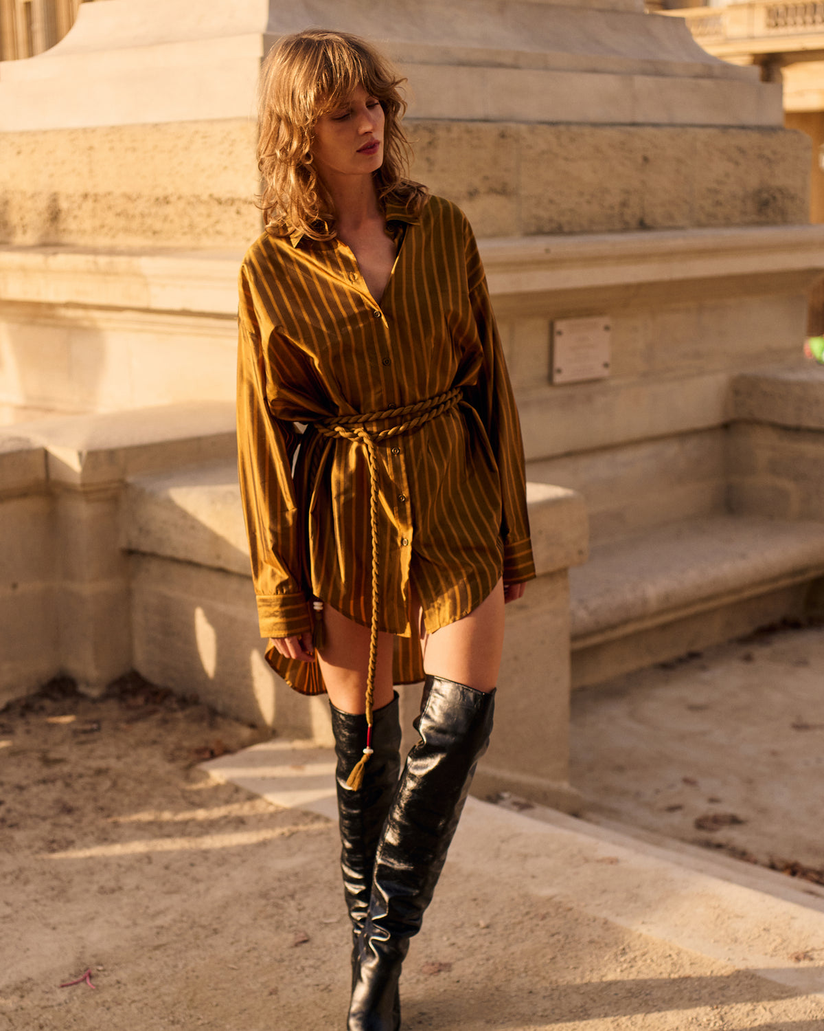 Helicia Dress - Ocher