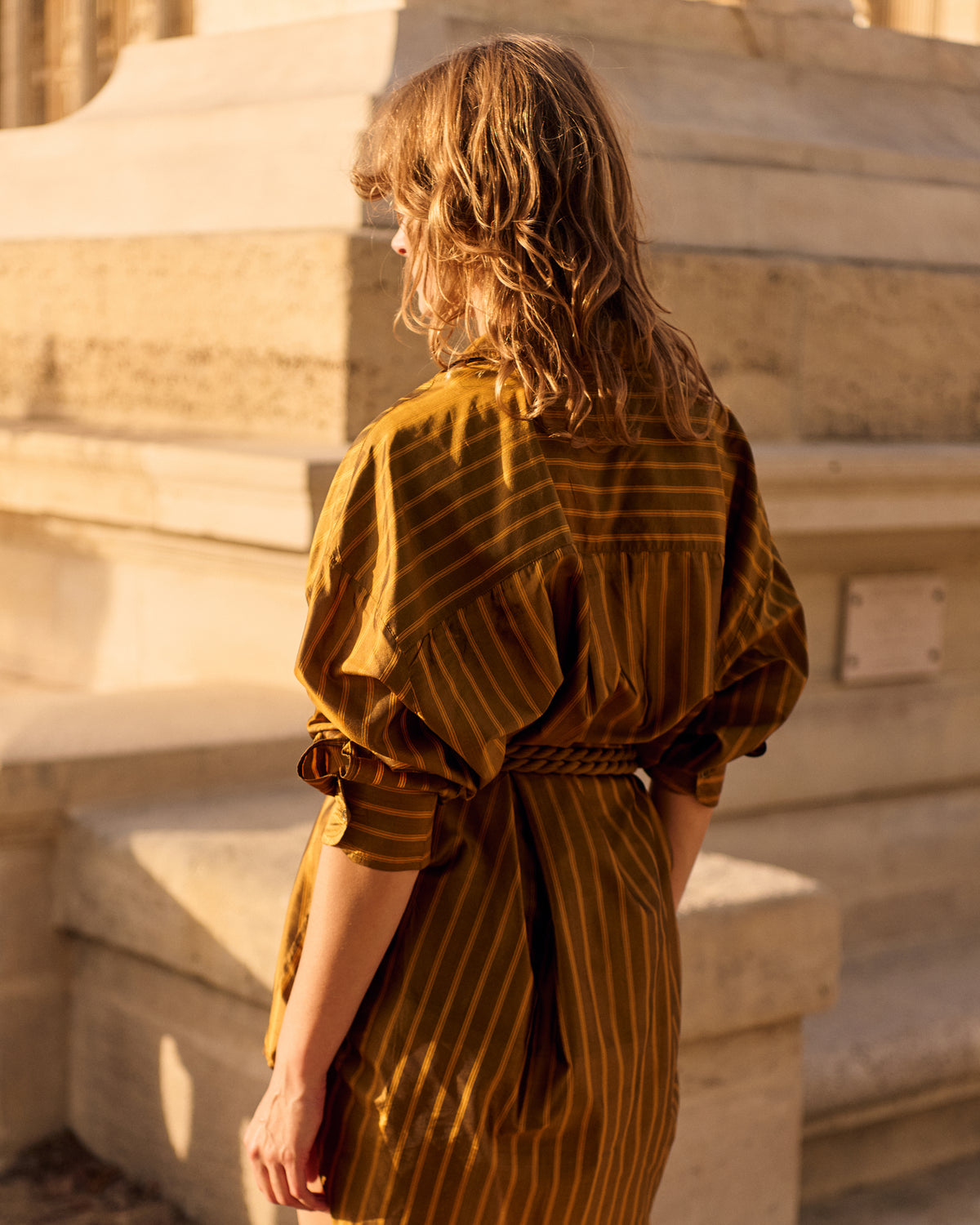 Helicia Dress - Ocher - Image 7