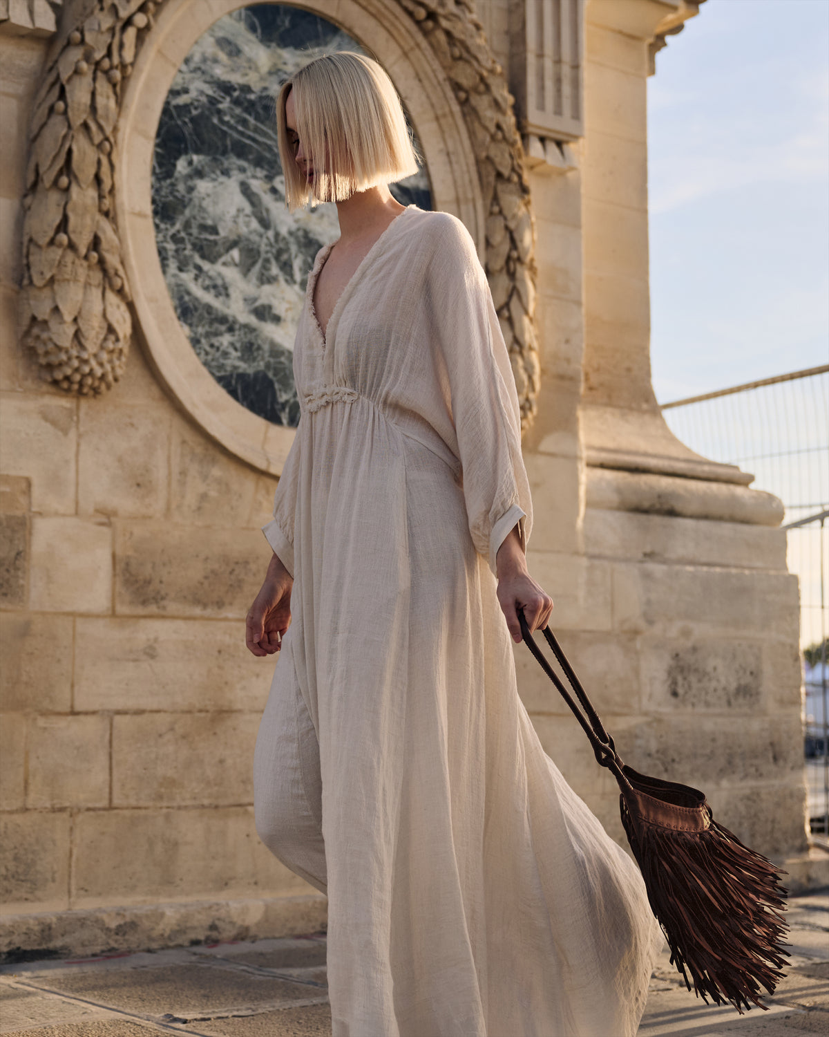 Fringe Bag - Brown - Image 4