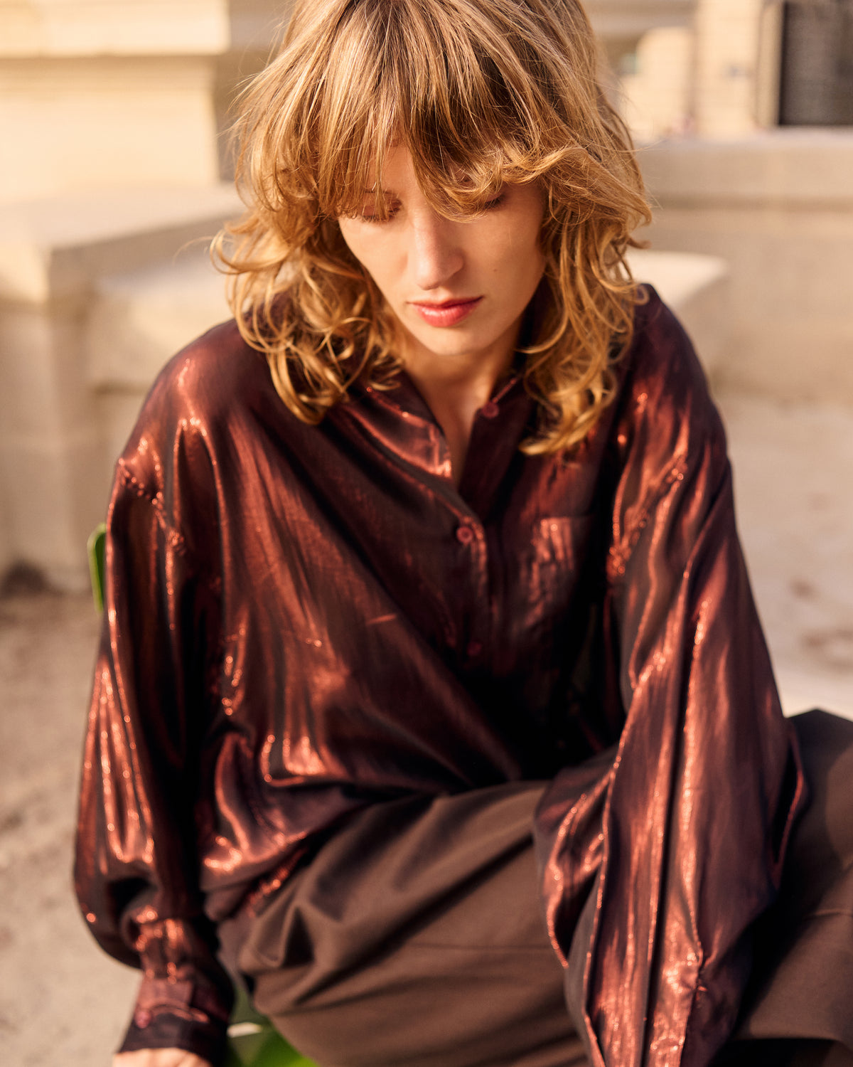 Chemise Lunex - Cognac
