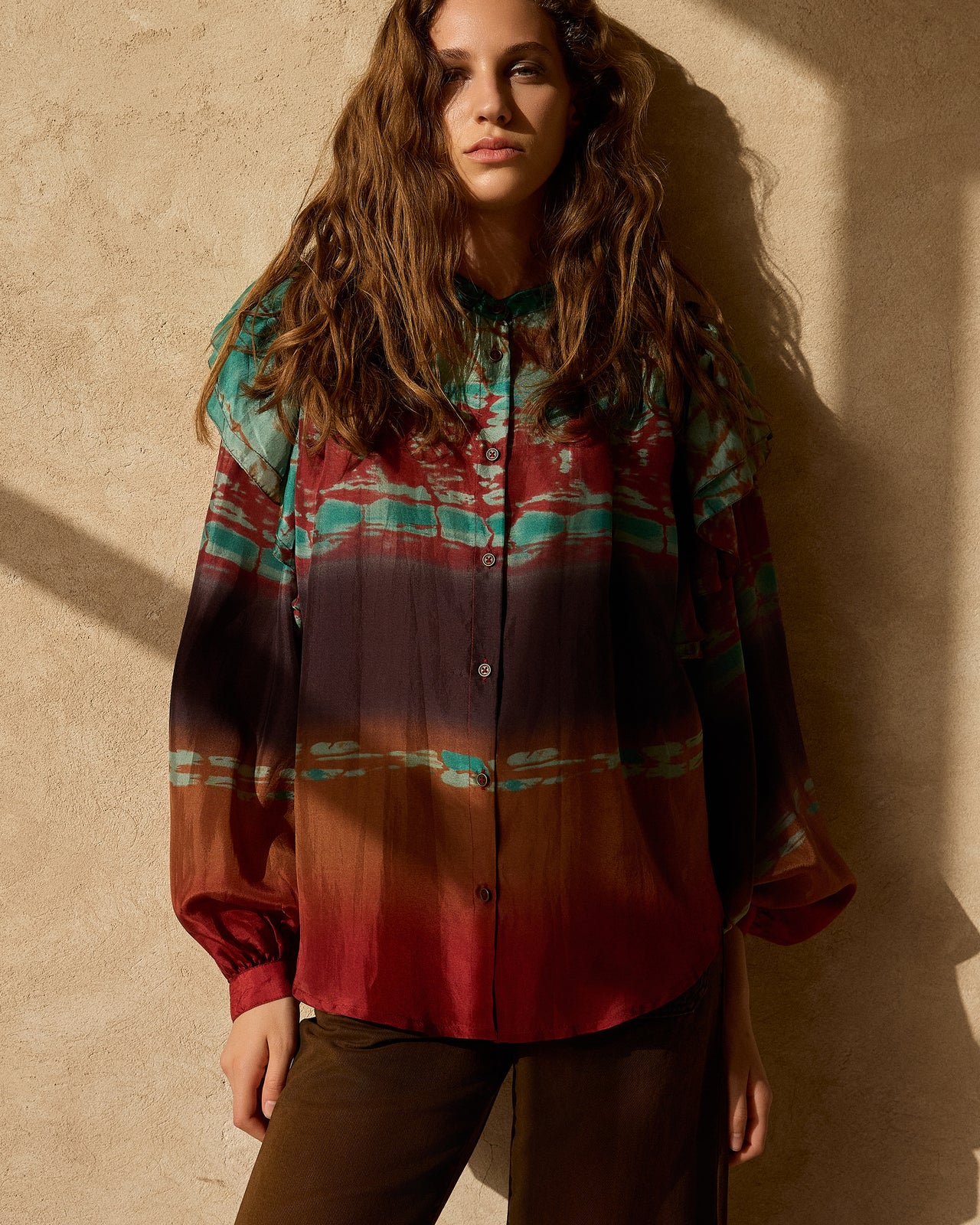 Chemise Plan - Rouge - Image 4