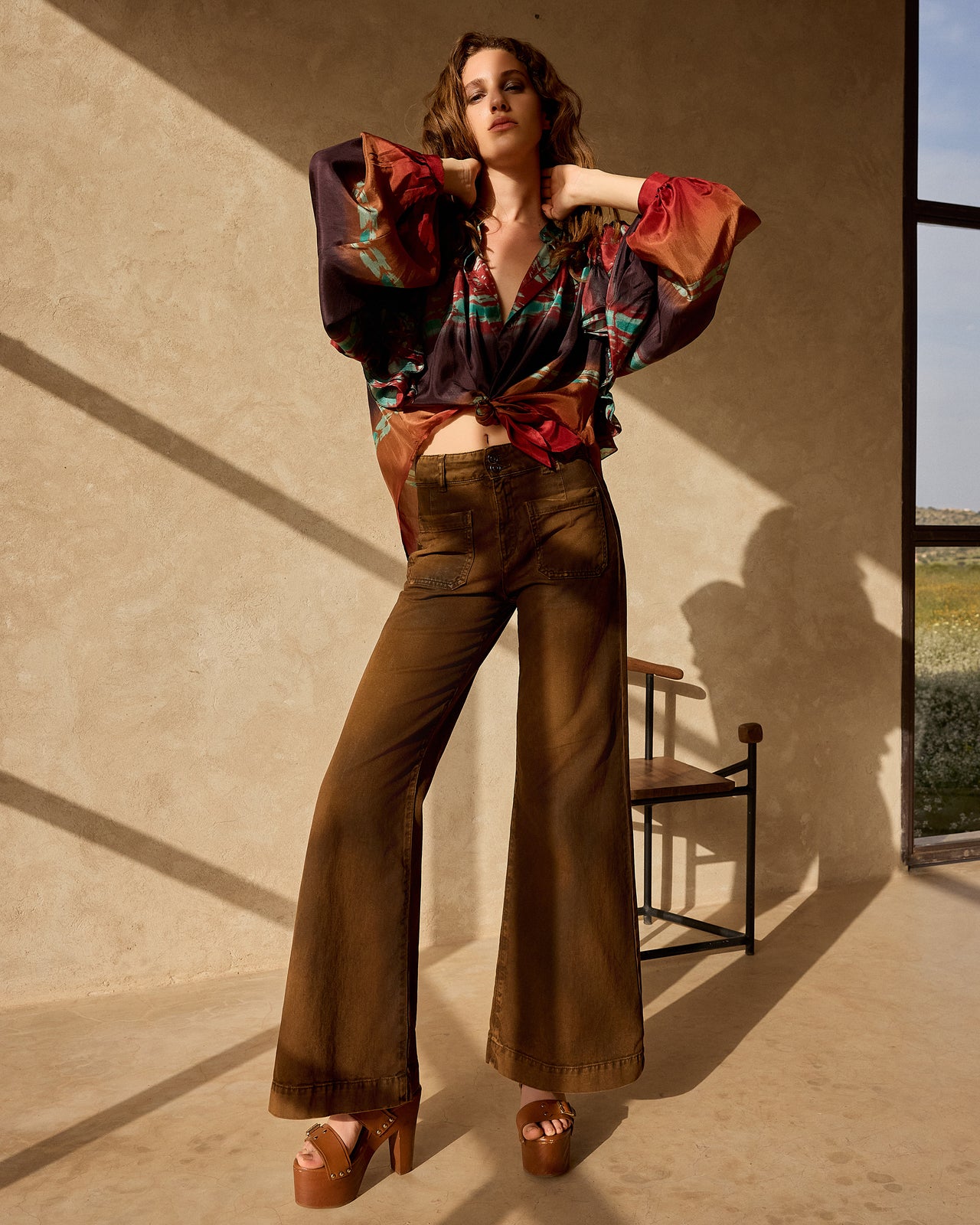 Chemise Plan - Rouge - Image 8