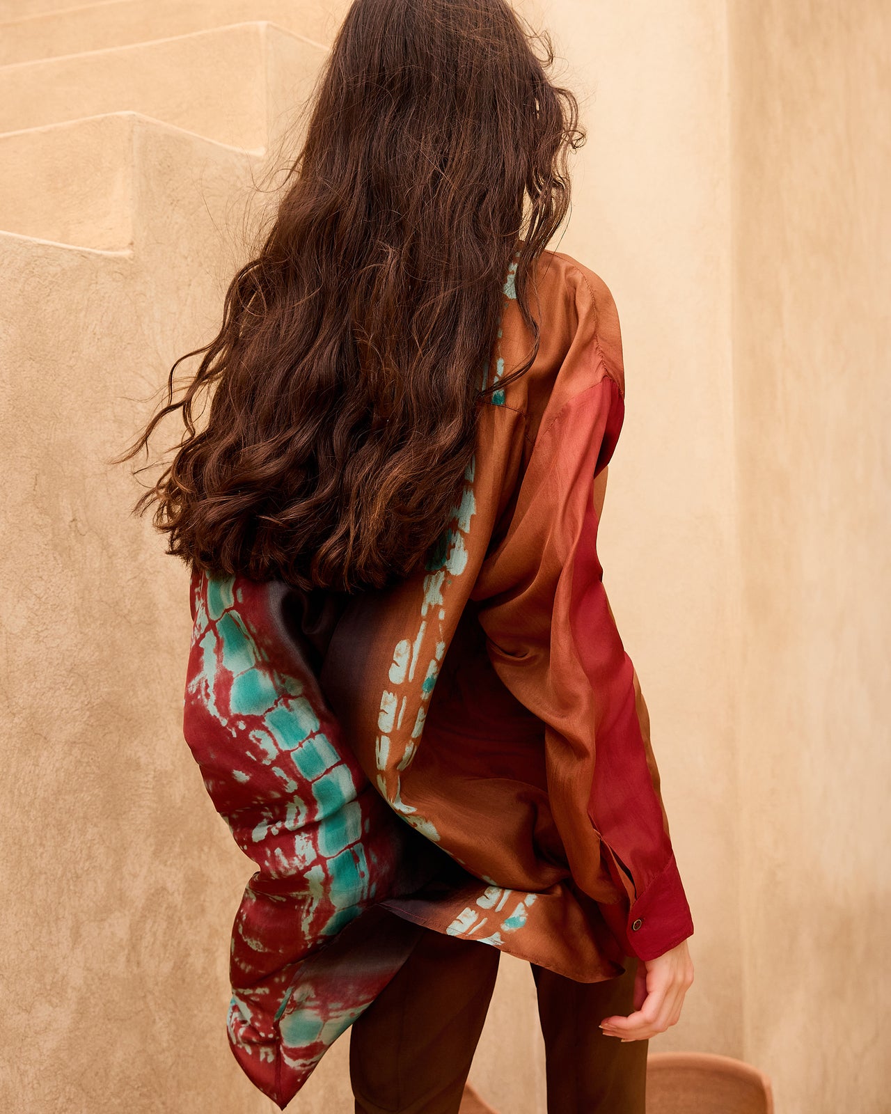 Chemise Plis - Rouge - Image 4