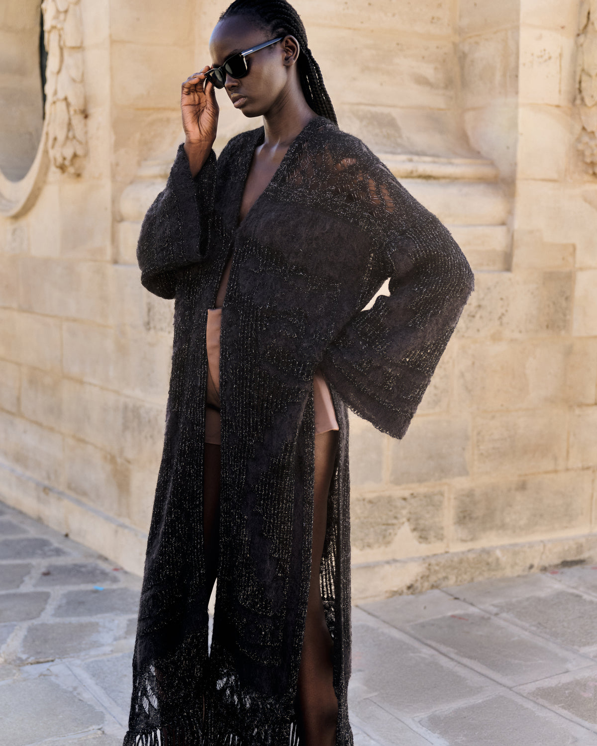 Manteau Royel - Noir - Image 2
