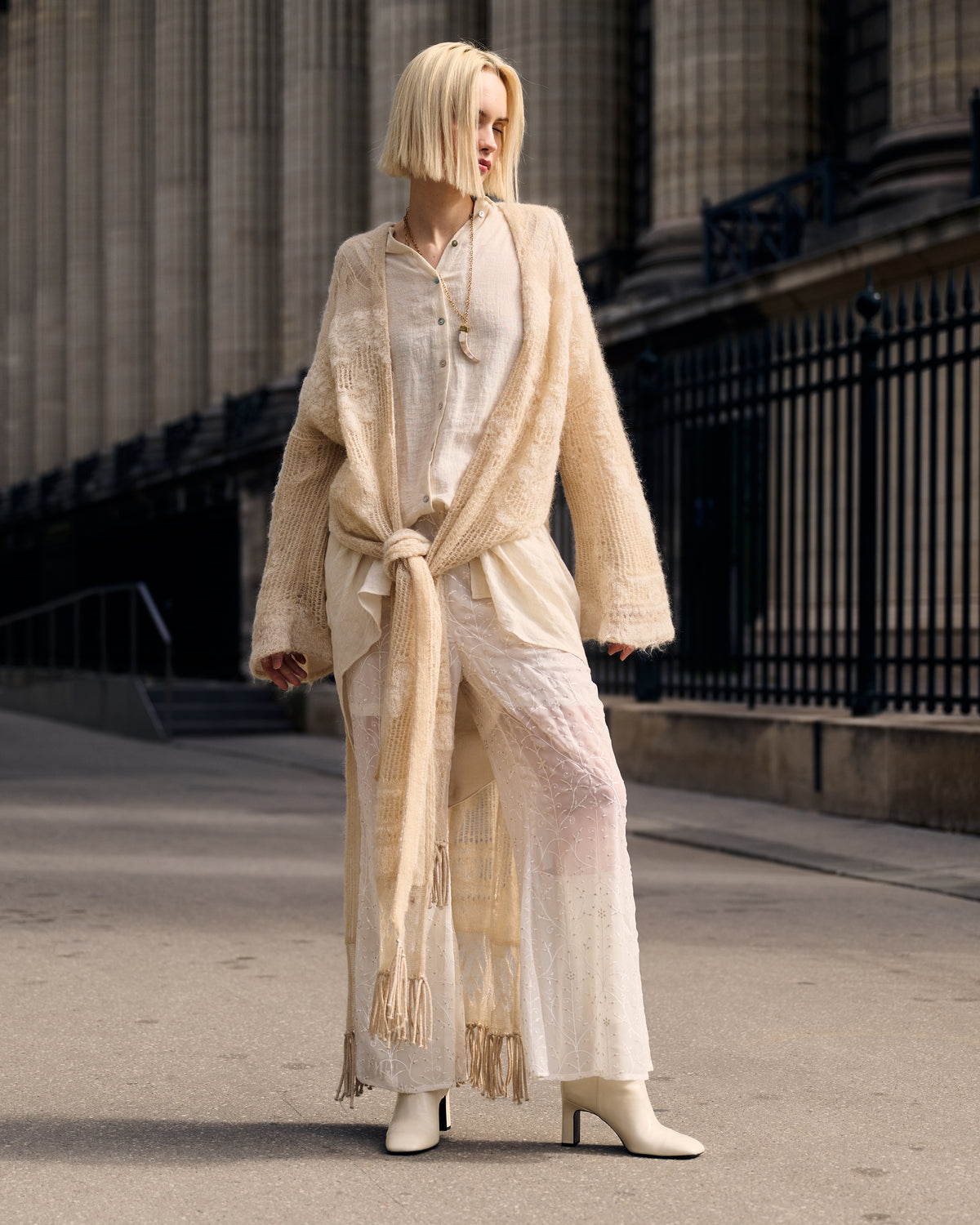 Royel Coat - Ivory - Image 3