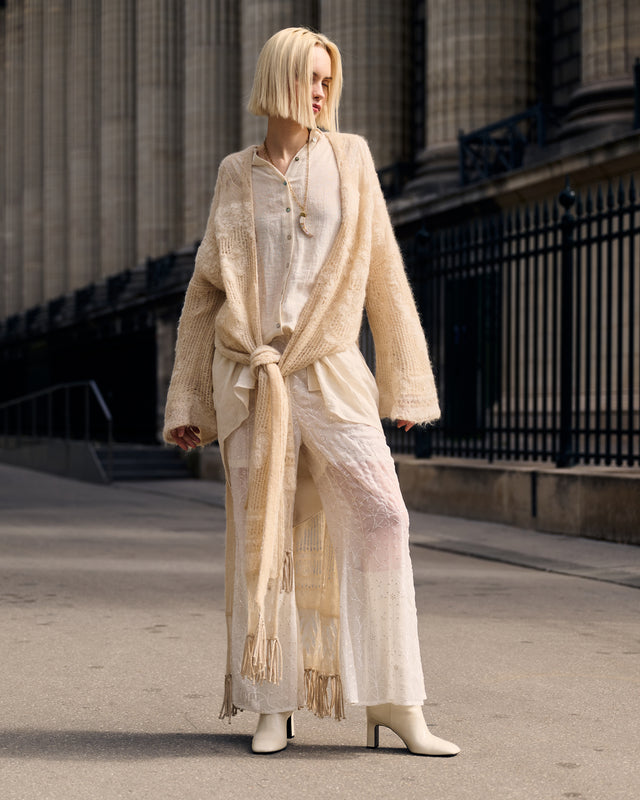Royel Coat - Ivory - Image 2
