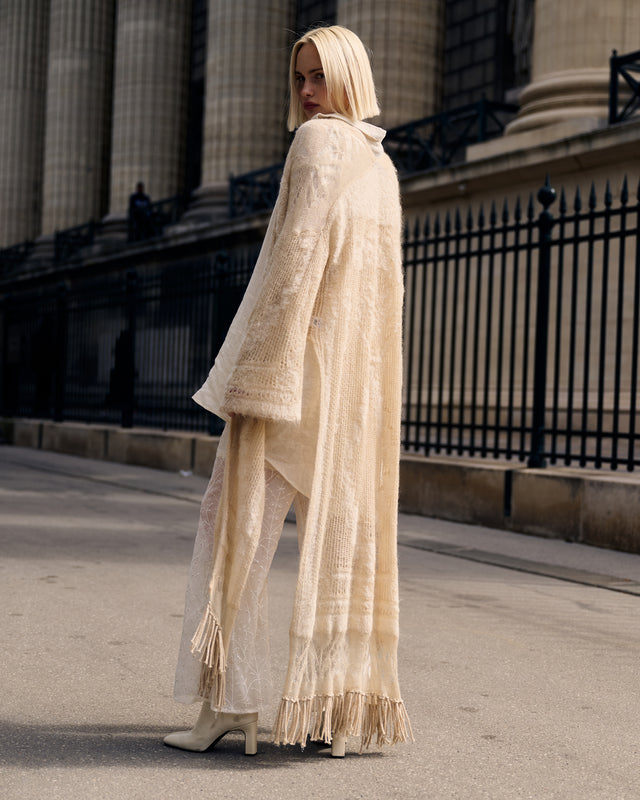 Royel Coat - Ivory - Image 3