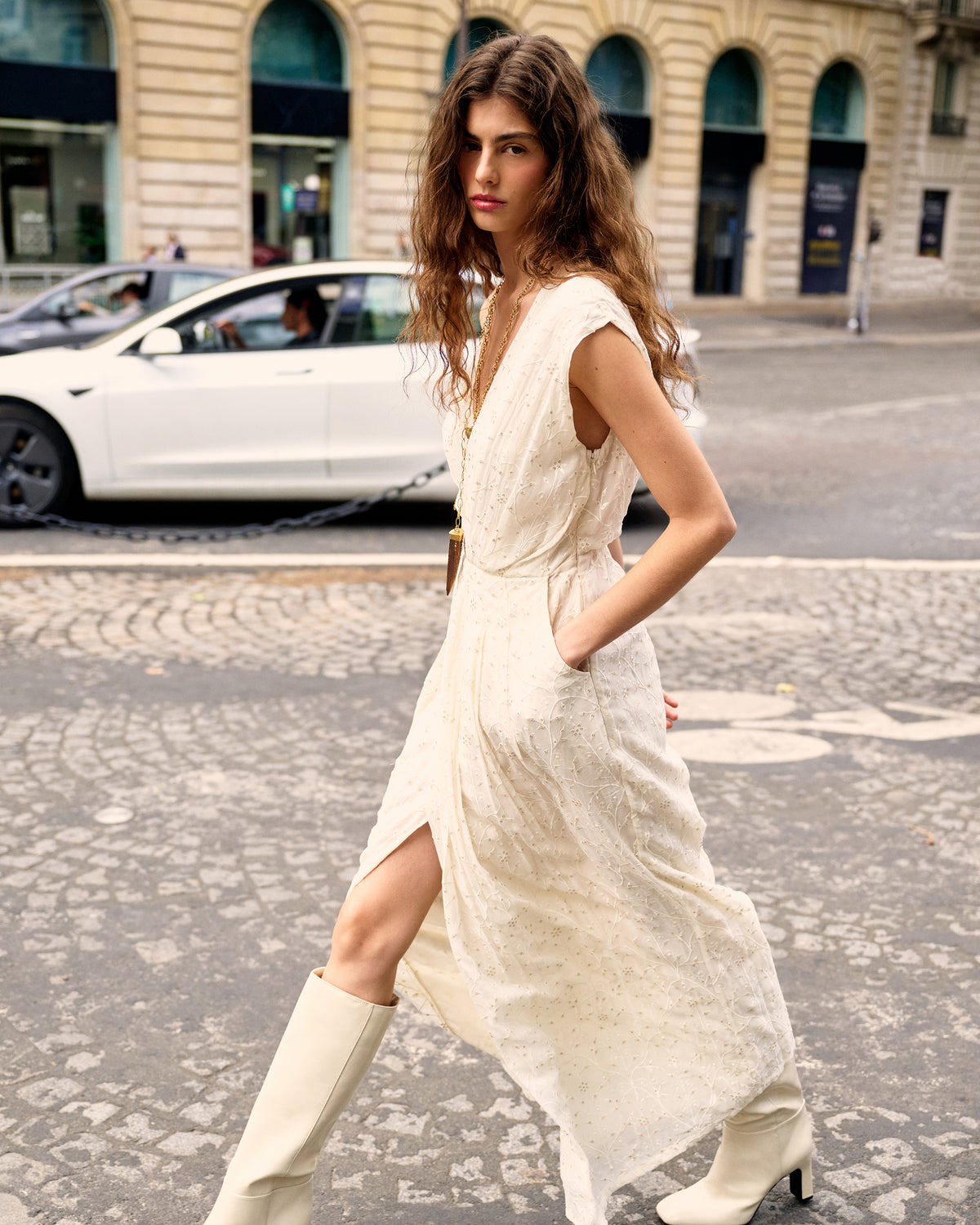 Sym Dress - Ecru - Image 8