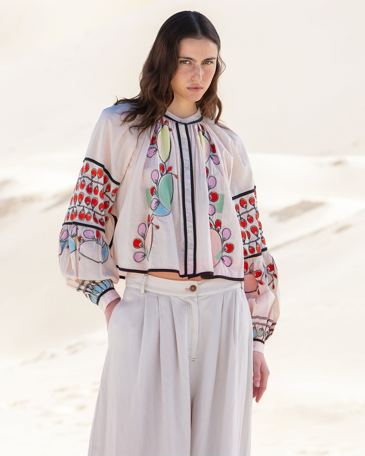 Blouse bohème Baloo - Nude - Image 3