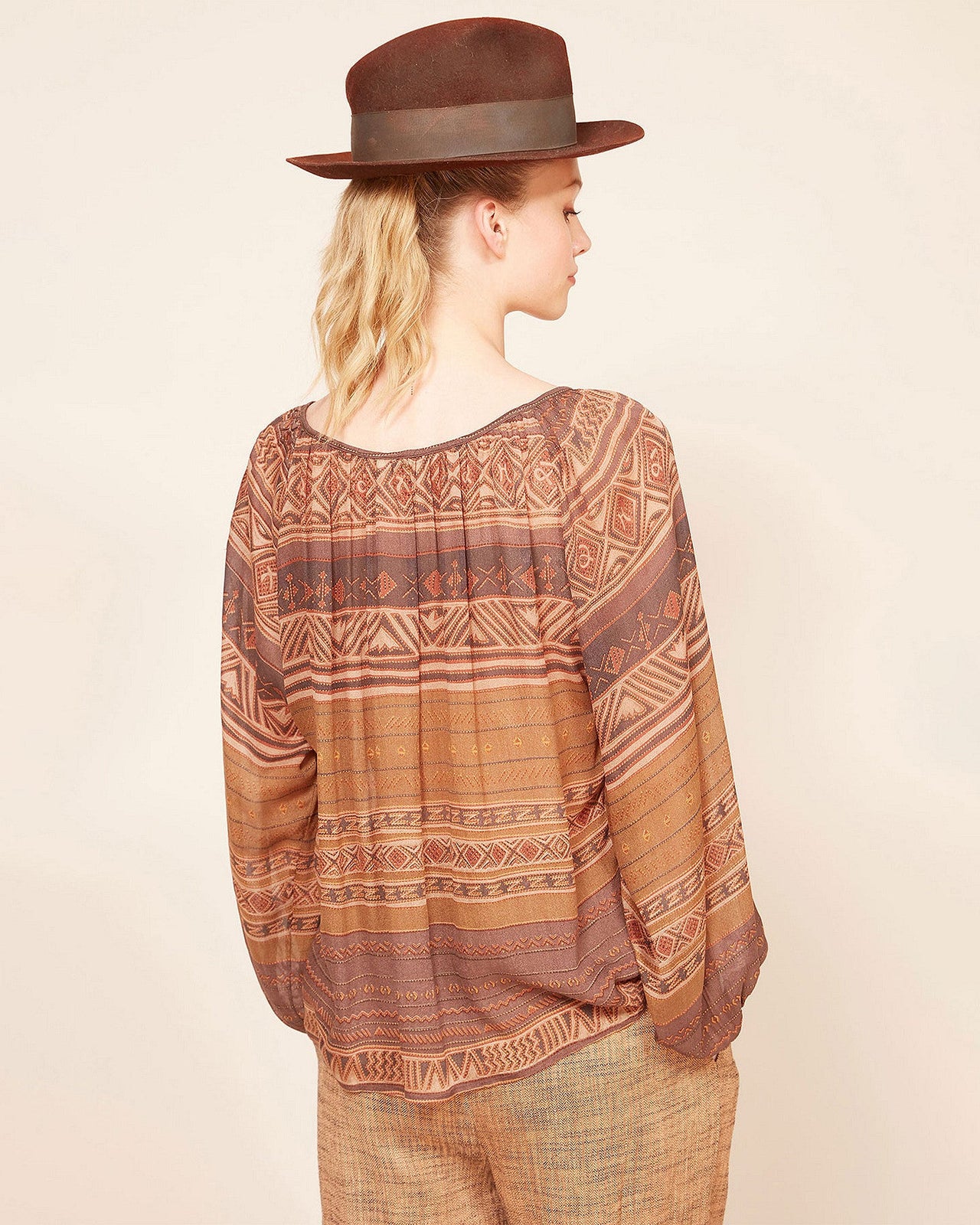 Blouse Cecilia  Imprimé parme | Mes Demoiselles Paris - Image 5