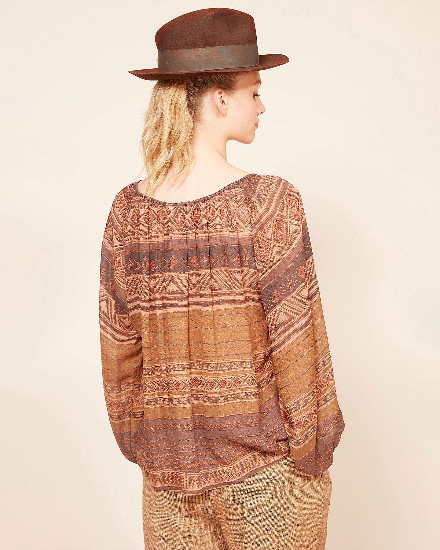 Blouse Cecilia  Imprimé parme | Mes Demoiselles Paris