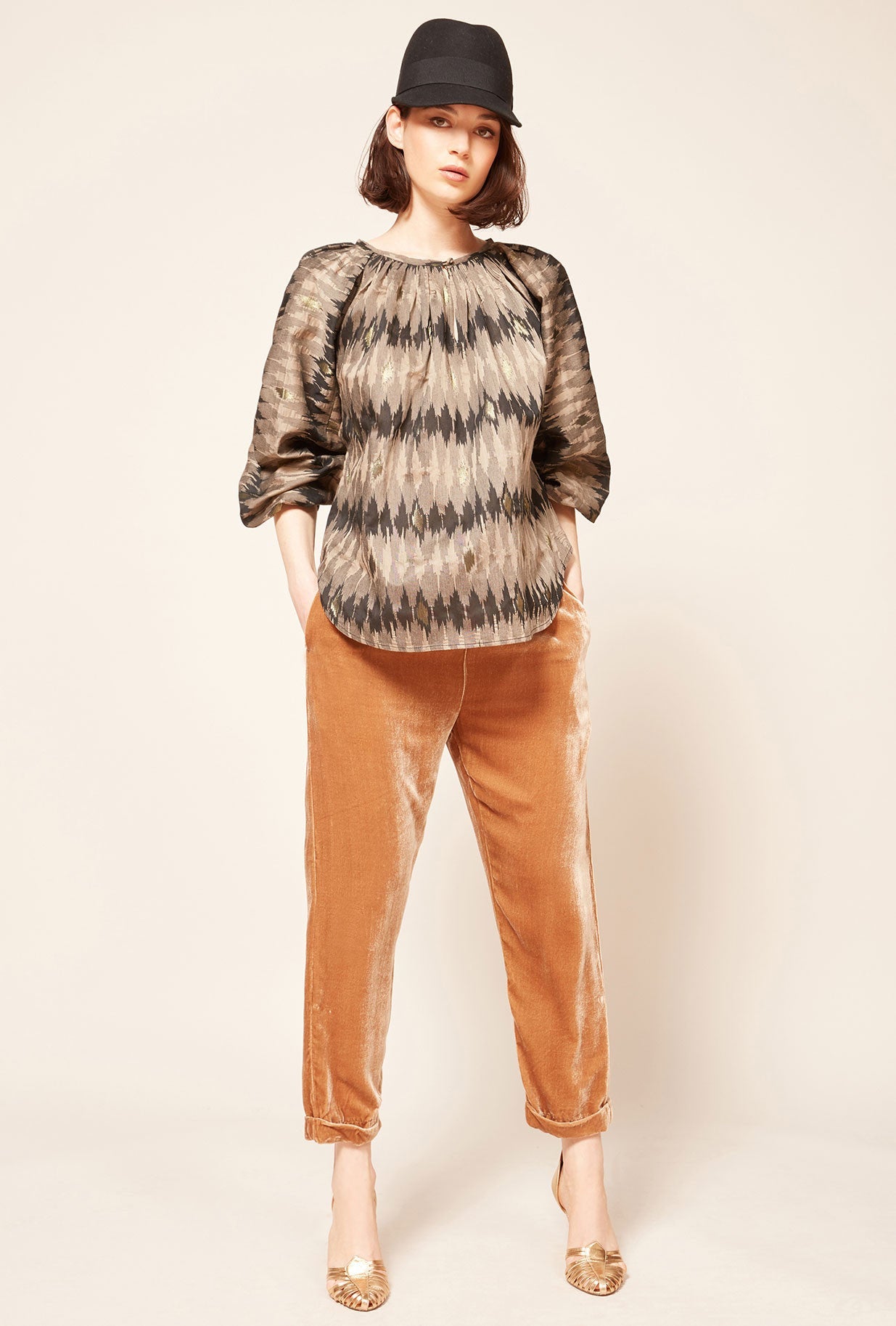 Blouse Jember  Imprimé gris | Mes Demoiselles Paris