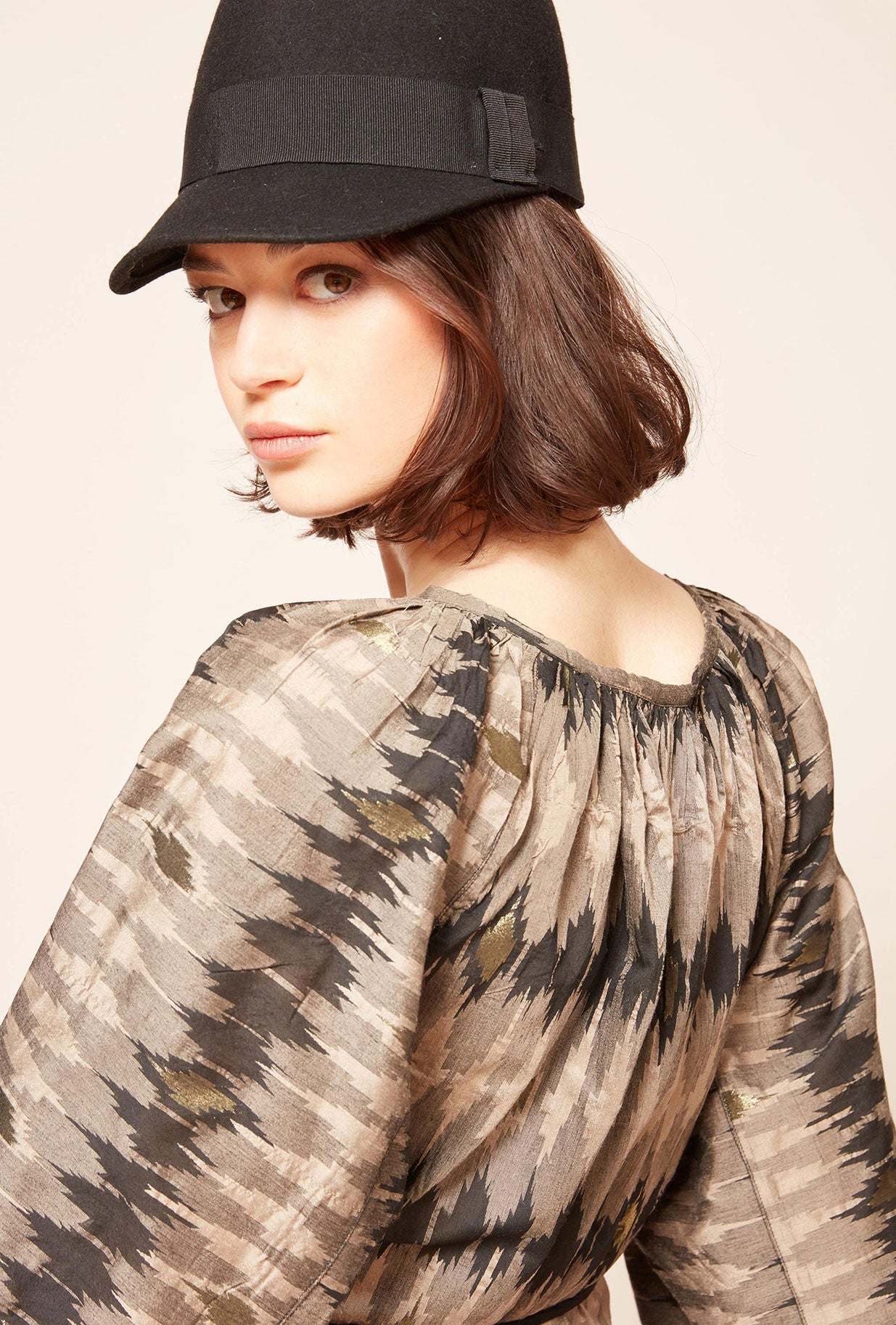 Blouse Jember  Imprimé gris | Mes Demoiselles Paris - Image 6