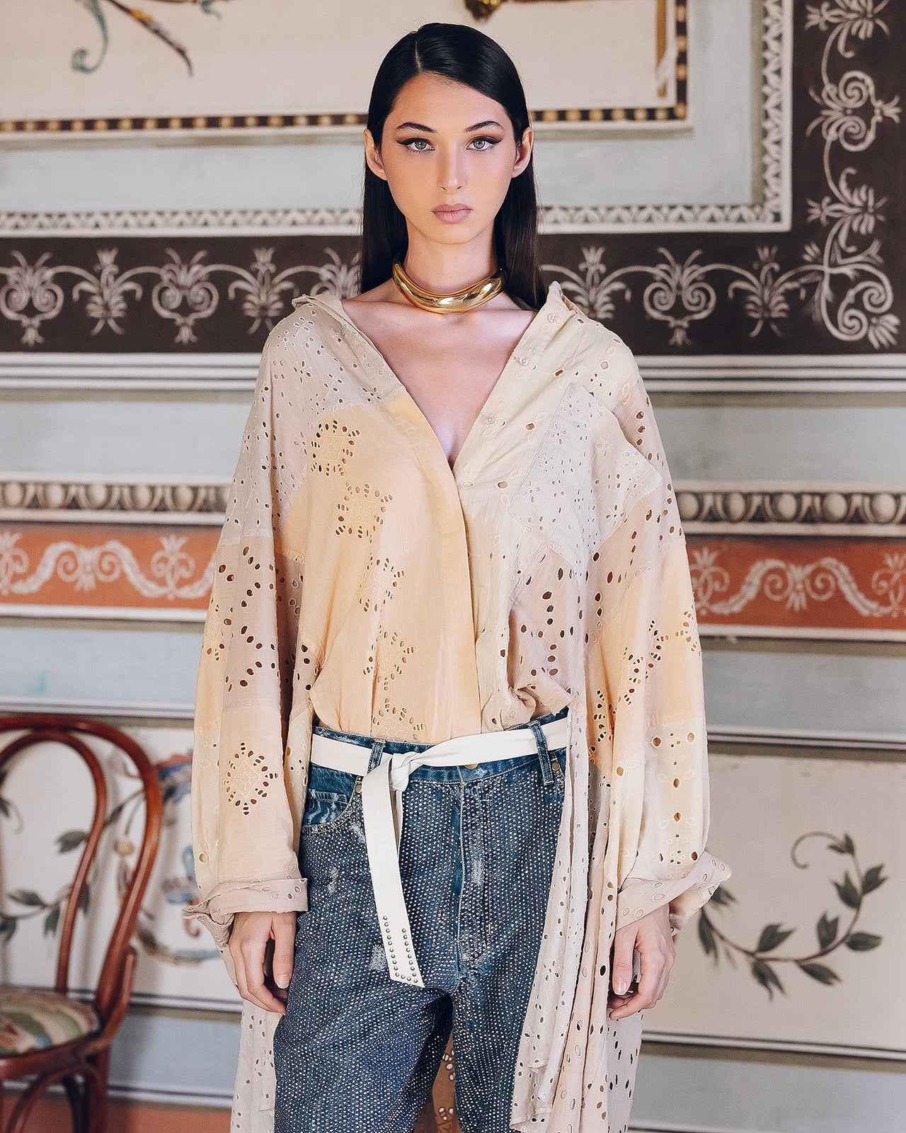 Blouse Pishirt  Multicolore | Mes Demoiselles Paris - Image 4