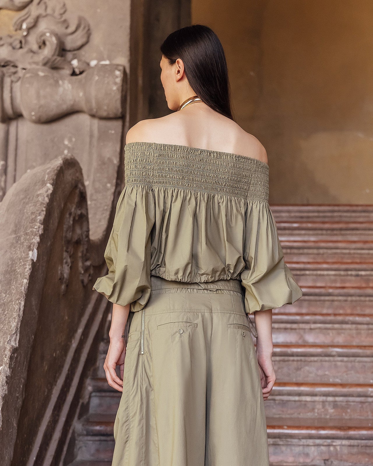 Blouse Pyrite  Kaki | Mes Demoiselles Paris - Image 6