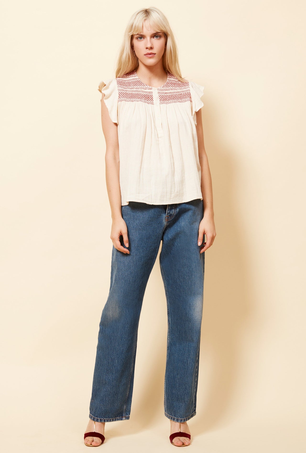 Blouse Trissotin  Ecru | Mes Demoiselles Paris - Image 3