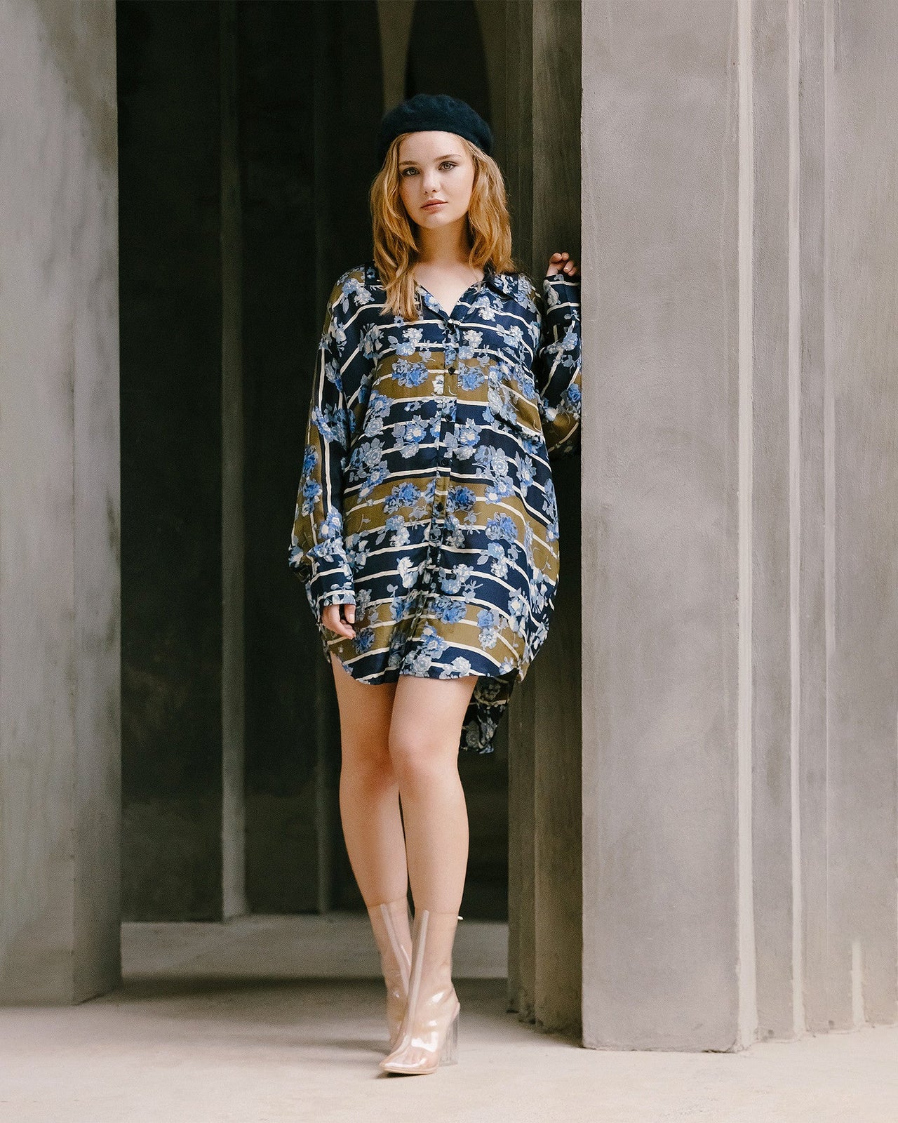 Chemise Bouvardia  Bleu imprimé | Mes Demoiselles Paris - Image 5