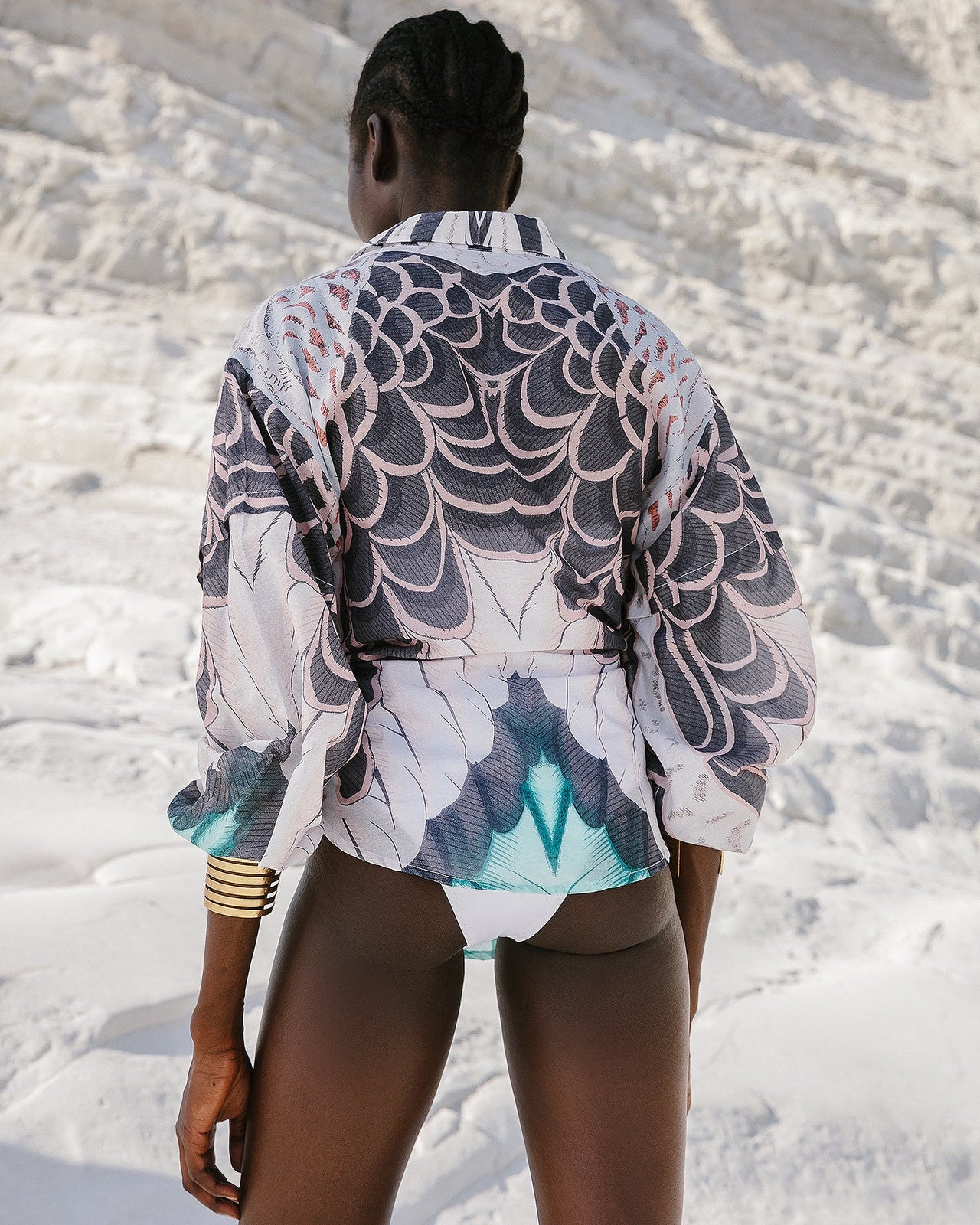 Chemise Buli  Turquoise | Mes Demoiselles Paris - Image 3