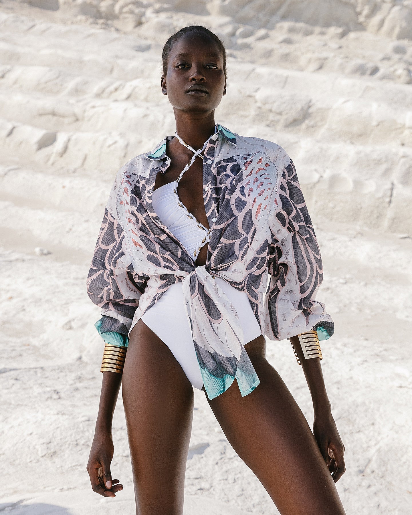 Chemise Buli  Turquoise | Mes Demoiselles Paris