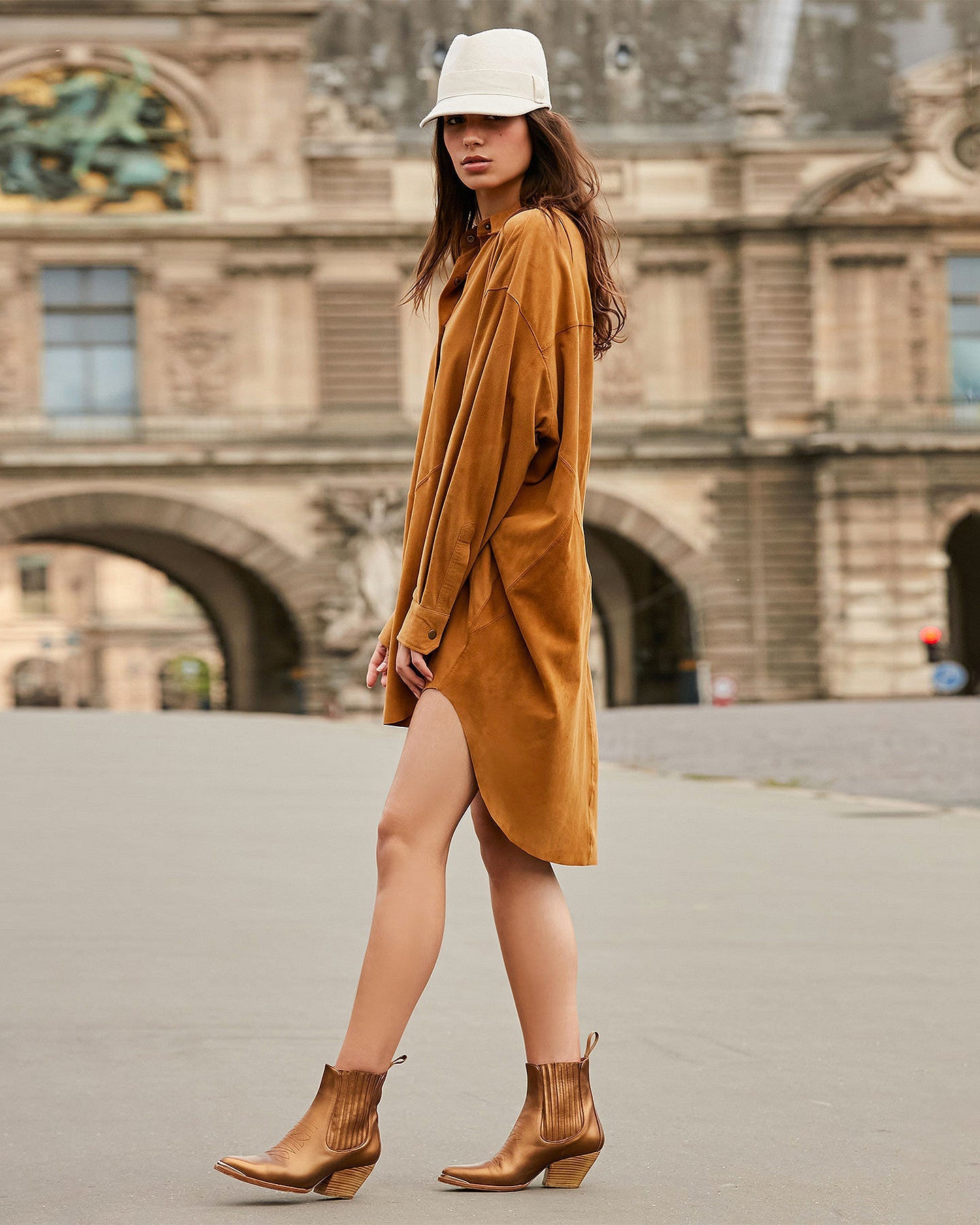 Chemise Capra  Camel | Mes Demoiselles Paris