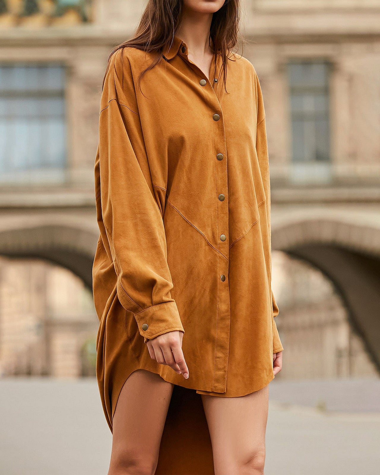 Chemise Capra  Camel | Mes Demoiselles Paris - Image 7