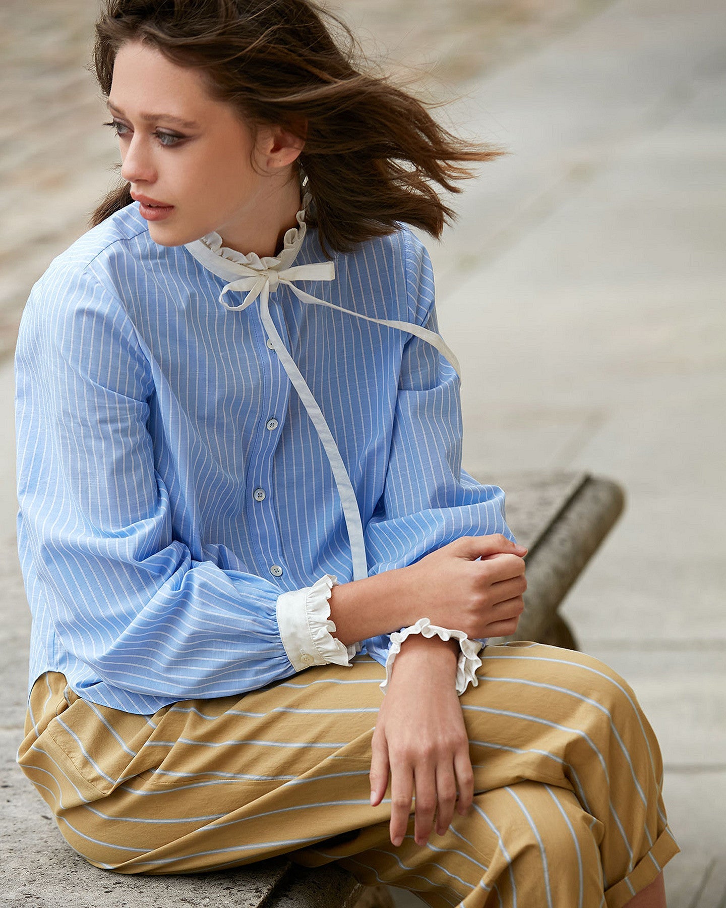 Chemise Christofle  Rayé bleu | Mes Demoiselles Paris