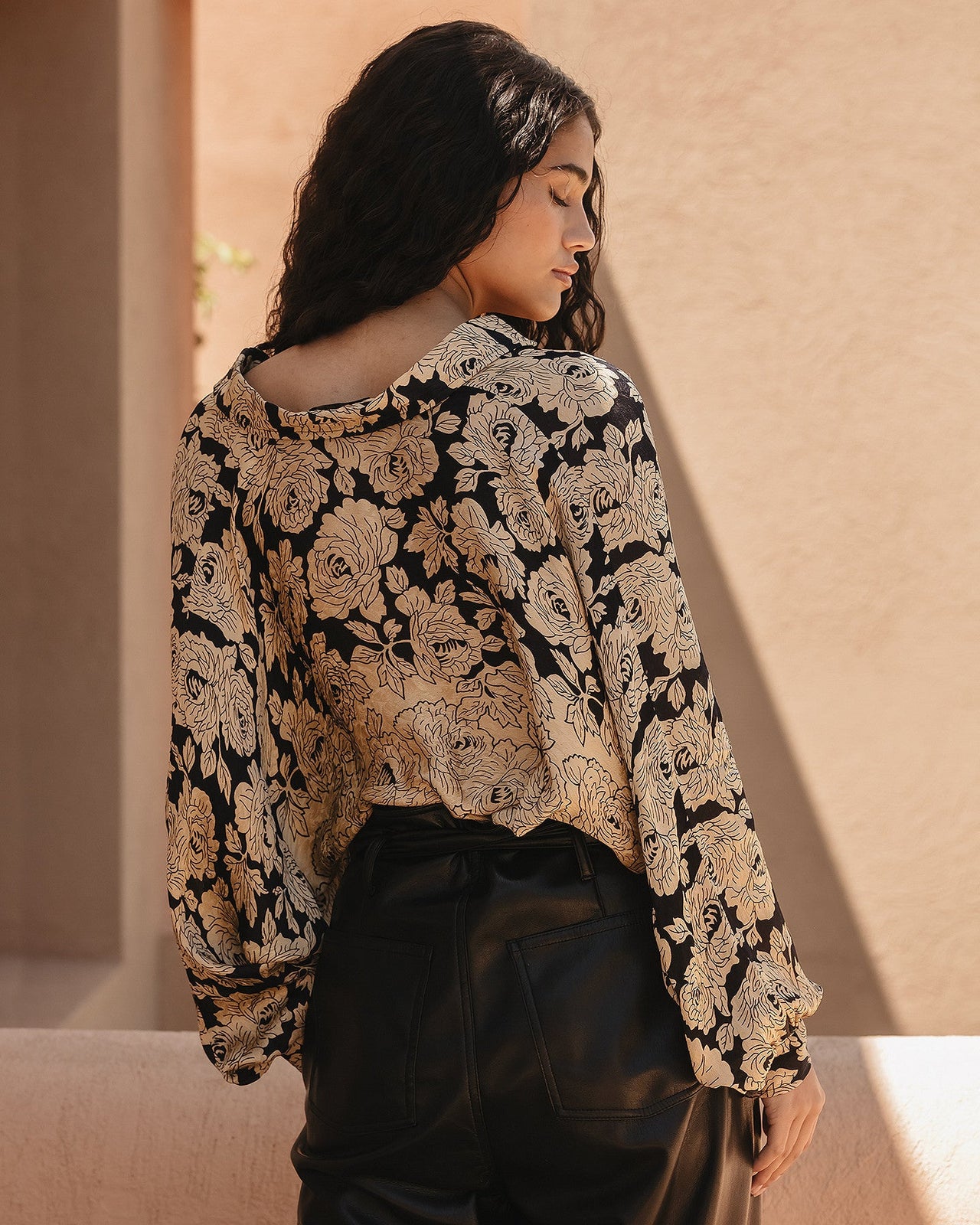 Chemise Rose folia  Noir | Mes Demoiselles Paris - Image 5