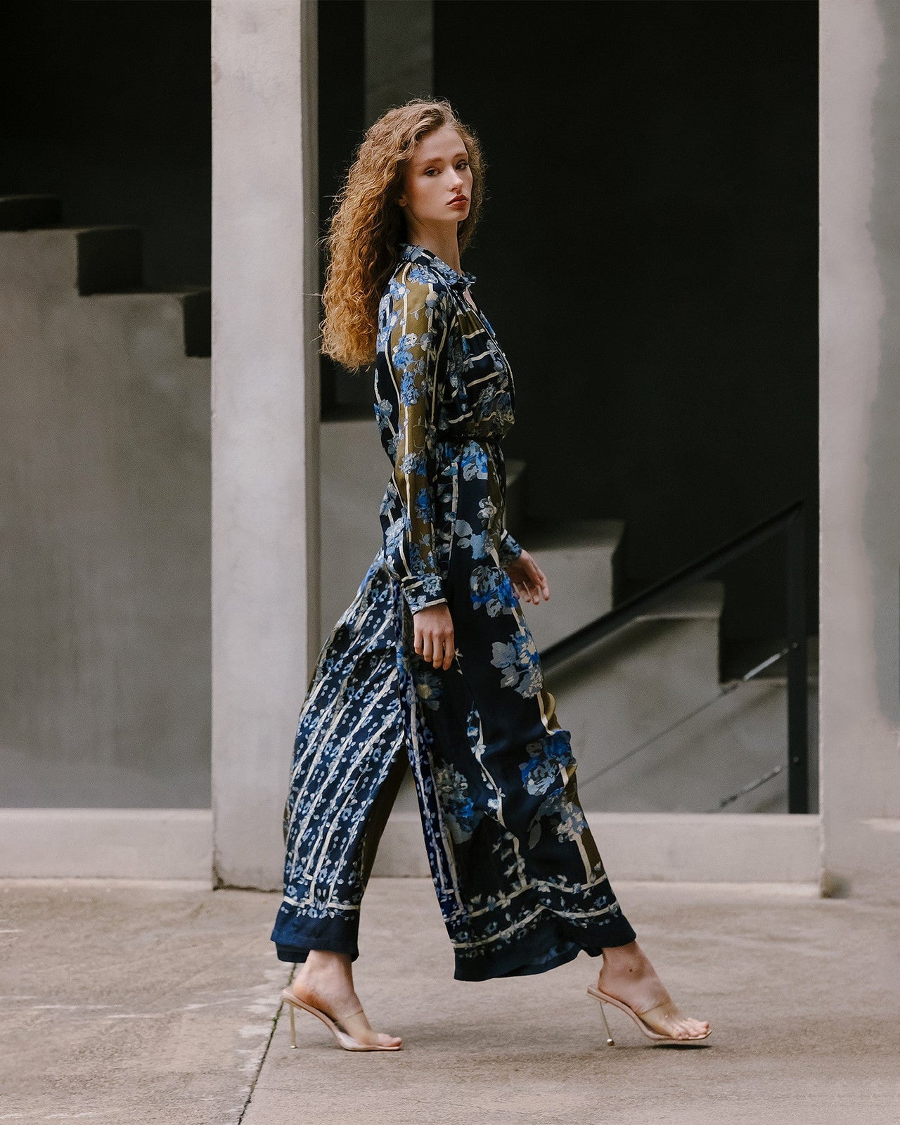 Combinaison Buddleja  Bleu imprimé | Mes Demoiselles Paris - Image 3