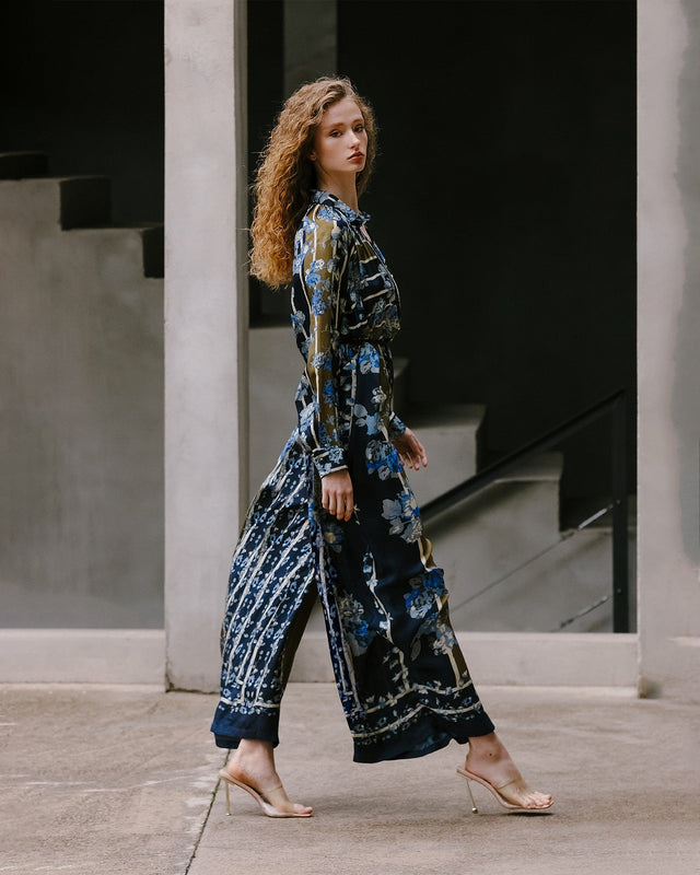 Combinaison Buddleja  Bleu imprimé | Mes Demoiselles Paris - Image 3