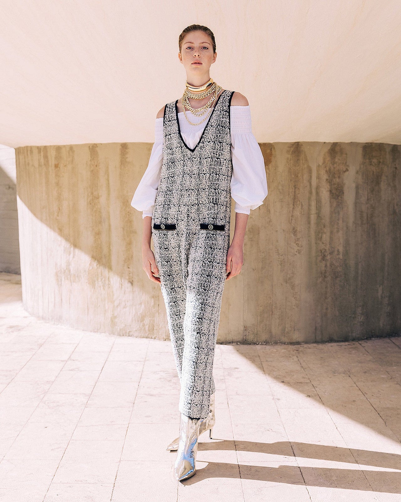 Combinaison Caho  Navy / Ecru | Mes Demoiselles Paris - Image 1