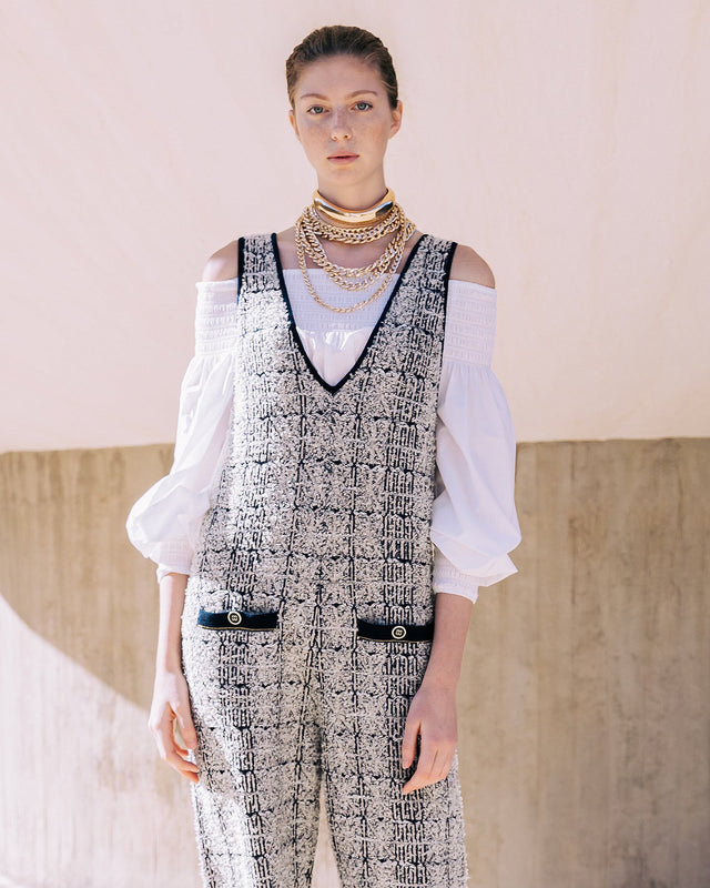 Combinaison Caho  Navy / Ecru | Mes Demoiselles Paris - Image 2
