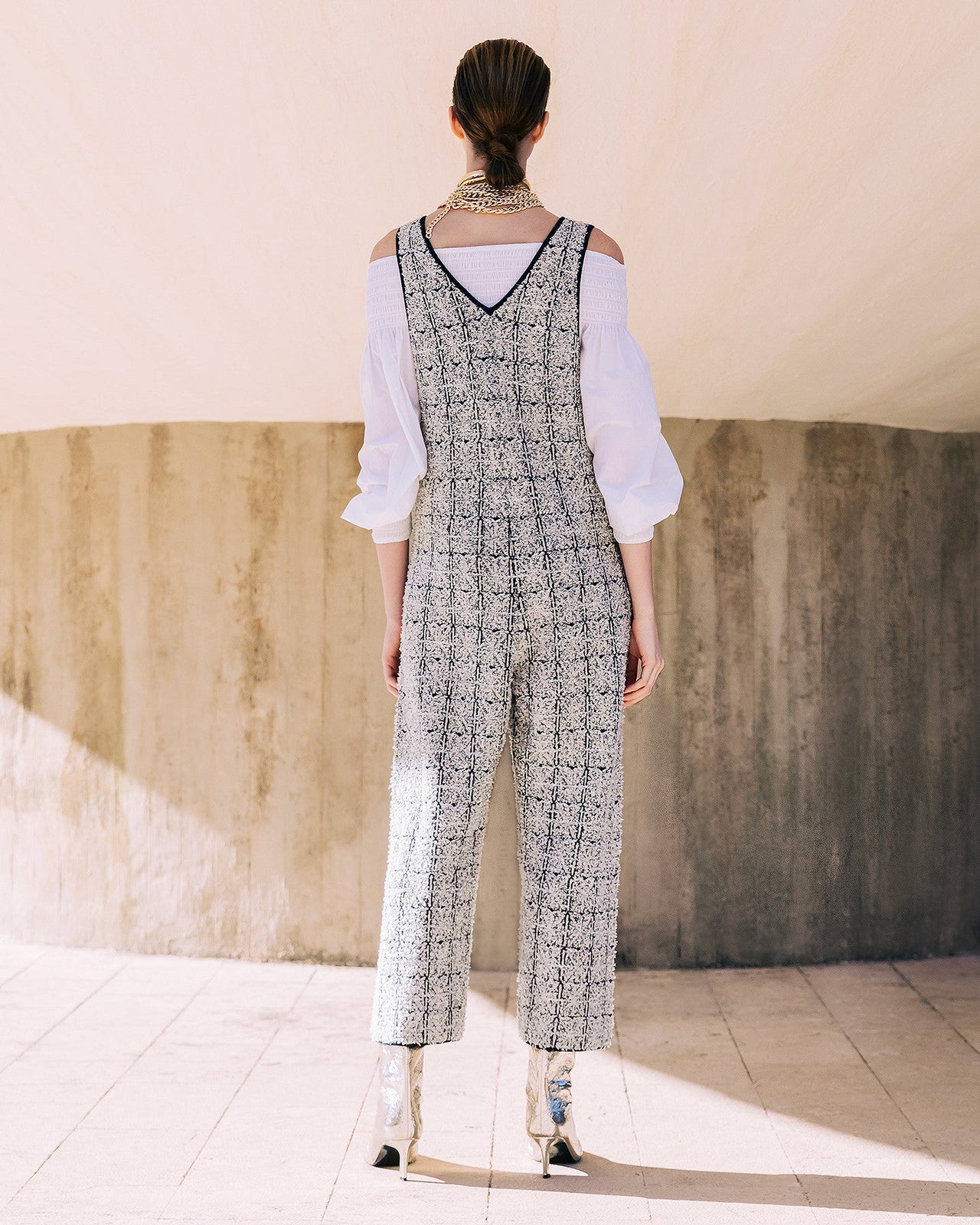 Combinaison Caho  Navy / Ecru | Mes Demoiselles Paris - Image 4