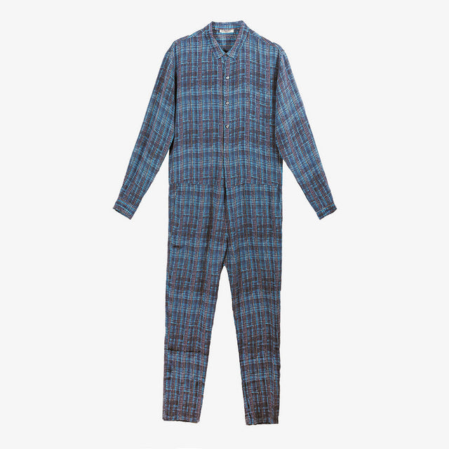 Combinaison Sherlock  Imprimé bleu | Mes Demoiselles Paris - Image 1