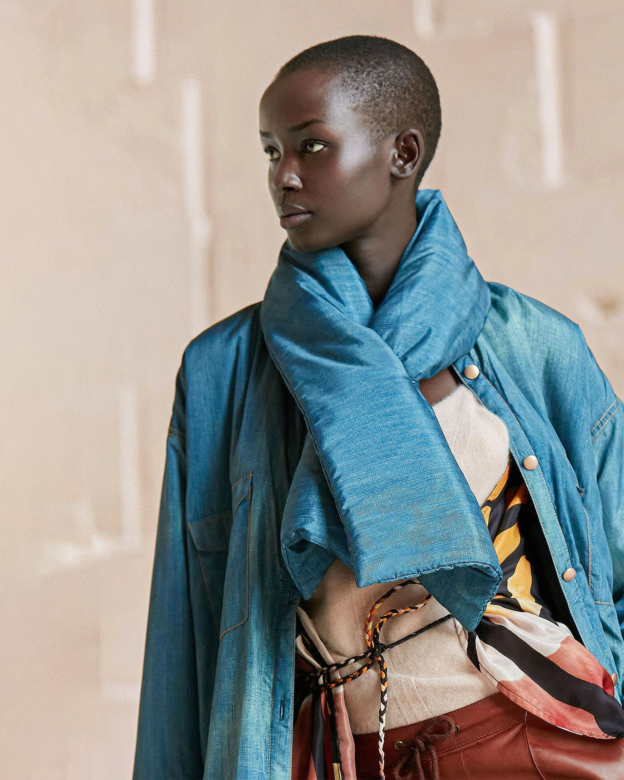 Écharpe Drench  Denim | Mes Demoiselles Paris - Image 1