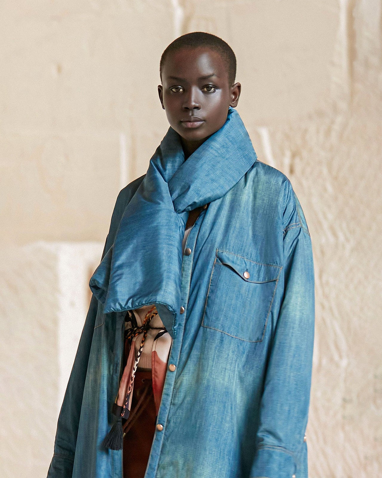 Écharpe Drench  Denim | Mes Demoiselles Paris - Image 2