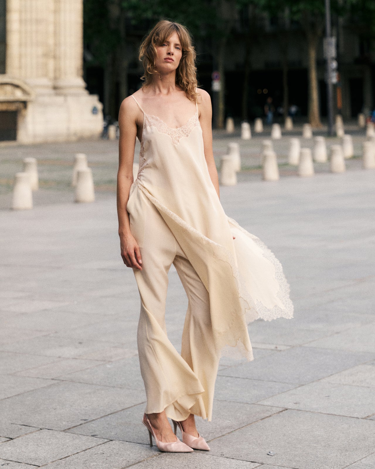 nude fashion dress Neriah Maxi Dress