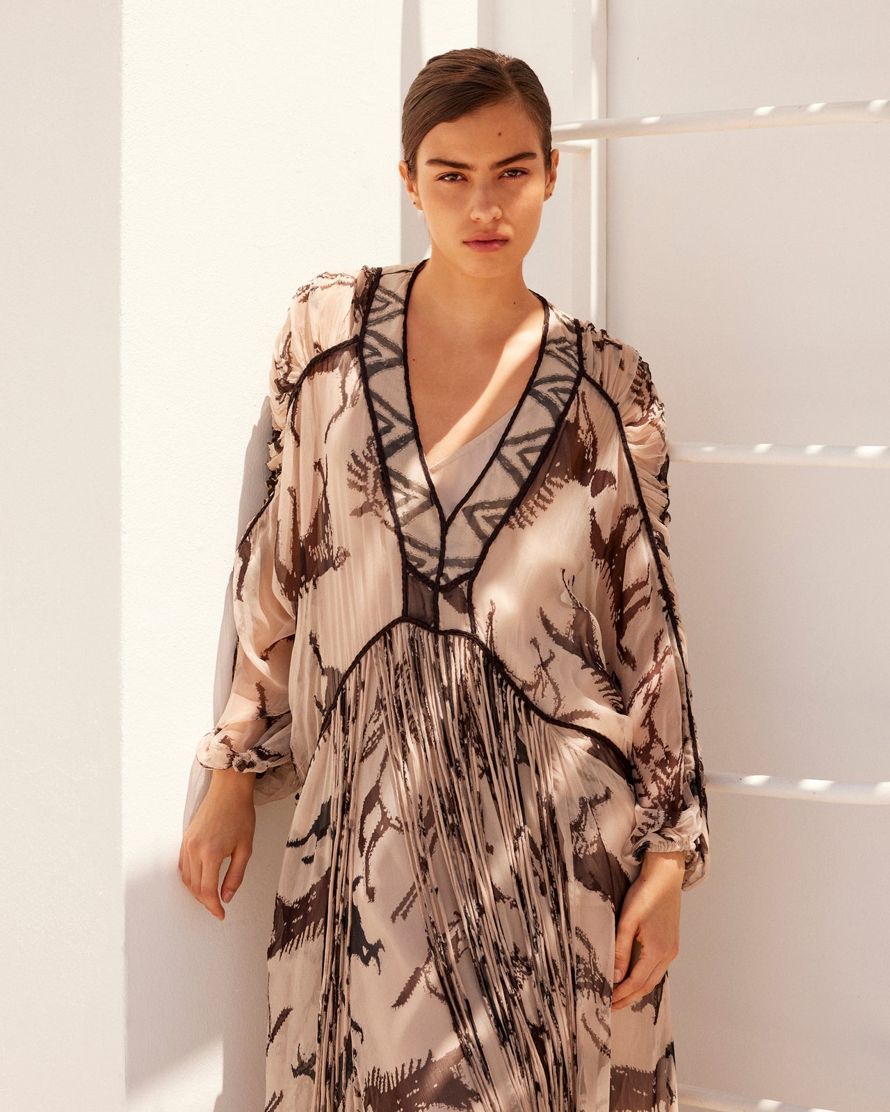 Fortuna Dress - Beige - Image 6