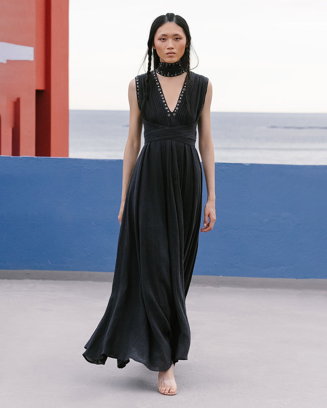 Robe Galla - Noir - Image 1