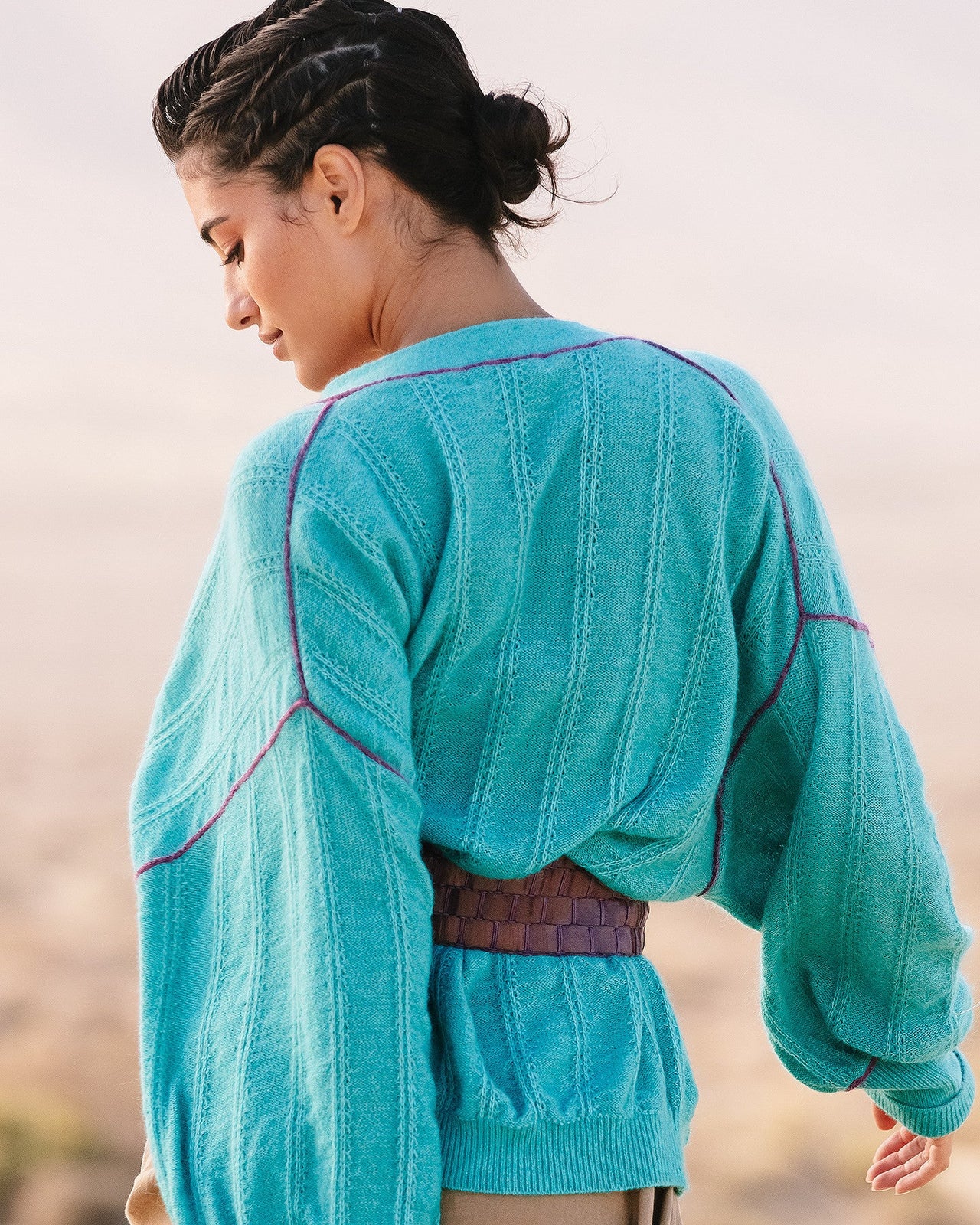 Gilet Taki  Turquoise | Mes Demoiselles Paris - Image 4