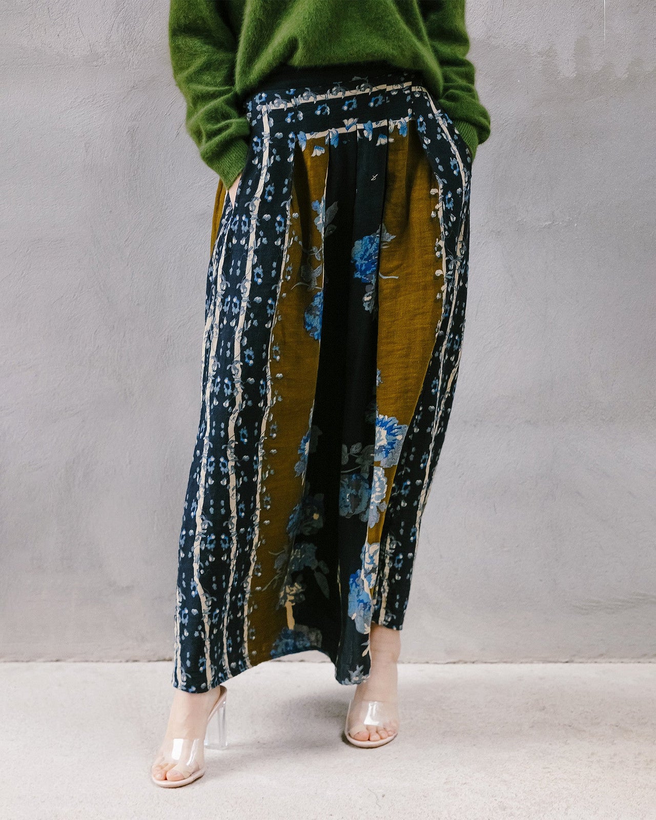 Jupe Begonia  Bleu imprimé | Mes Demoiselles Paris - Image 4