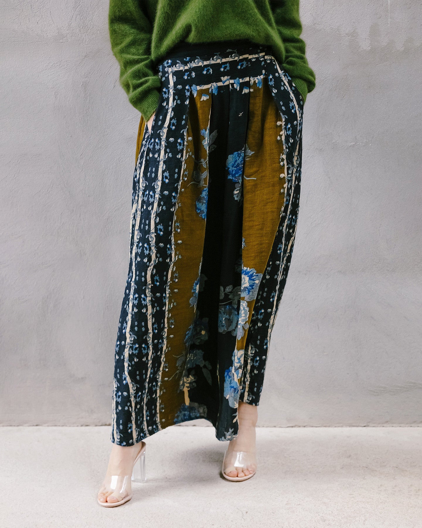 Jupe Begonia  Bleu imprimé | Mes Demoiselles Paris