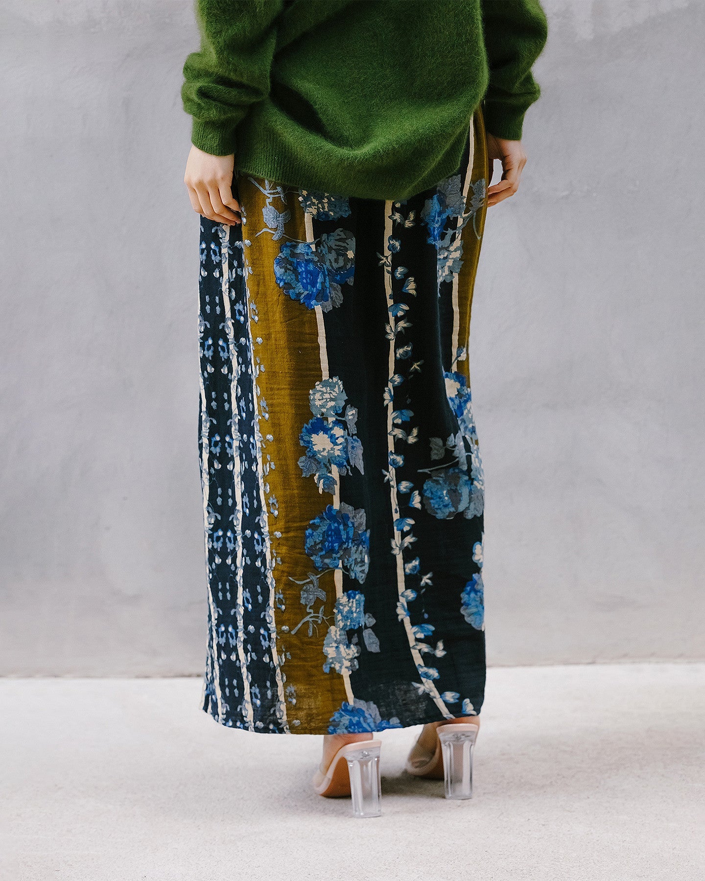 Jupe Begonia  Bleu imprimé | Mes Demoiselles Paris