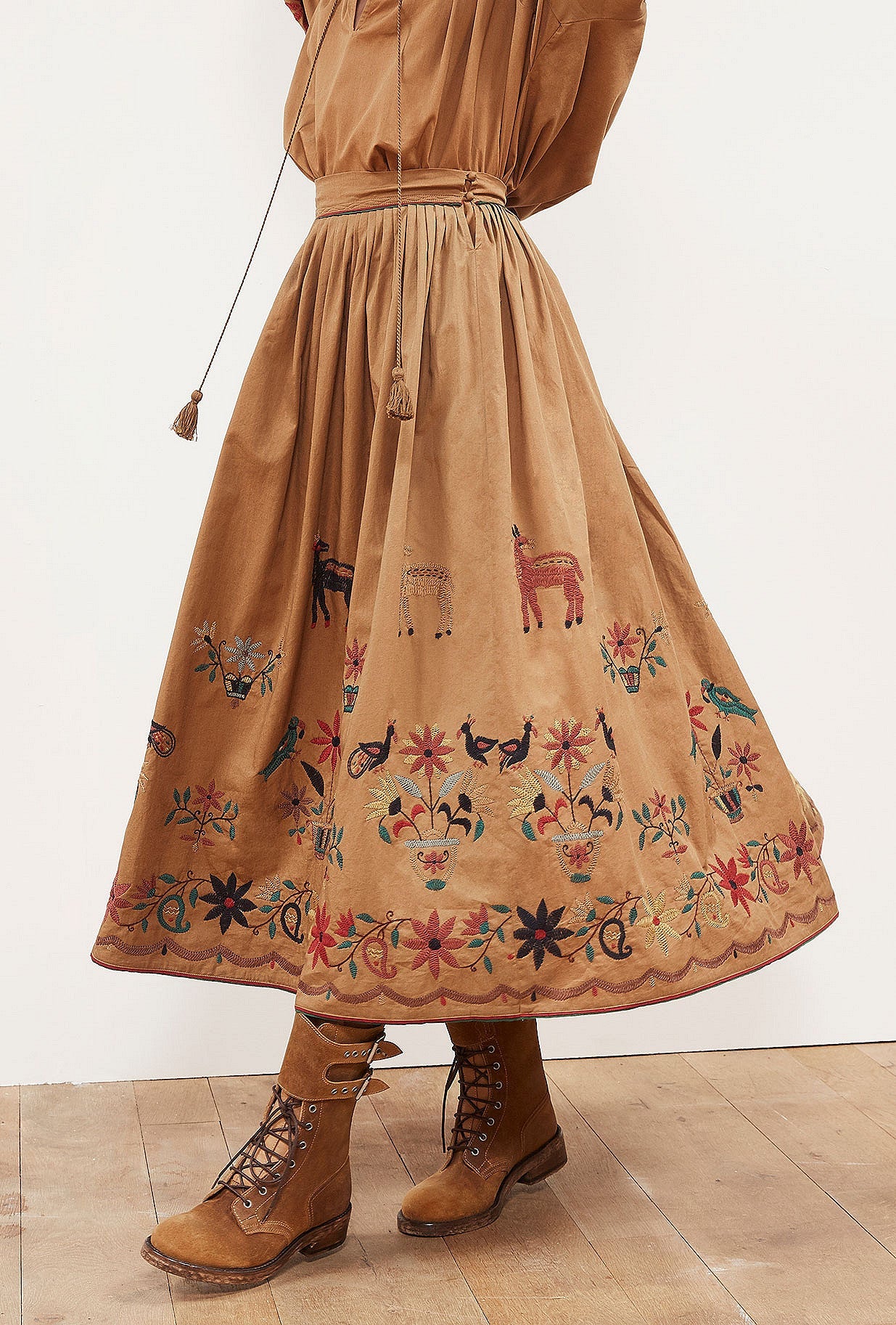 Jupe Gretel  Khaki | Mes Demoiselles Paris - Image 2